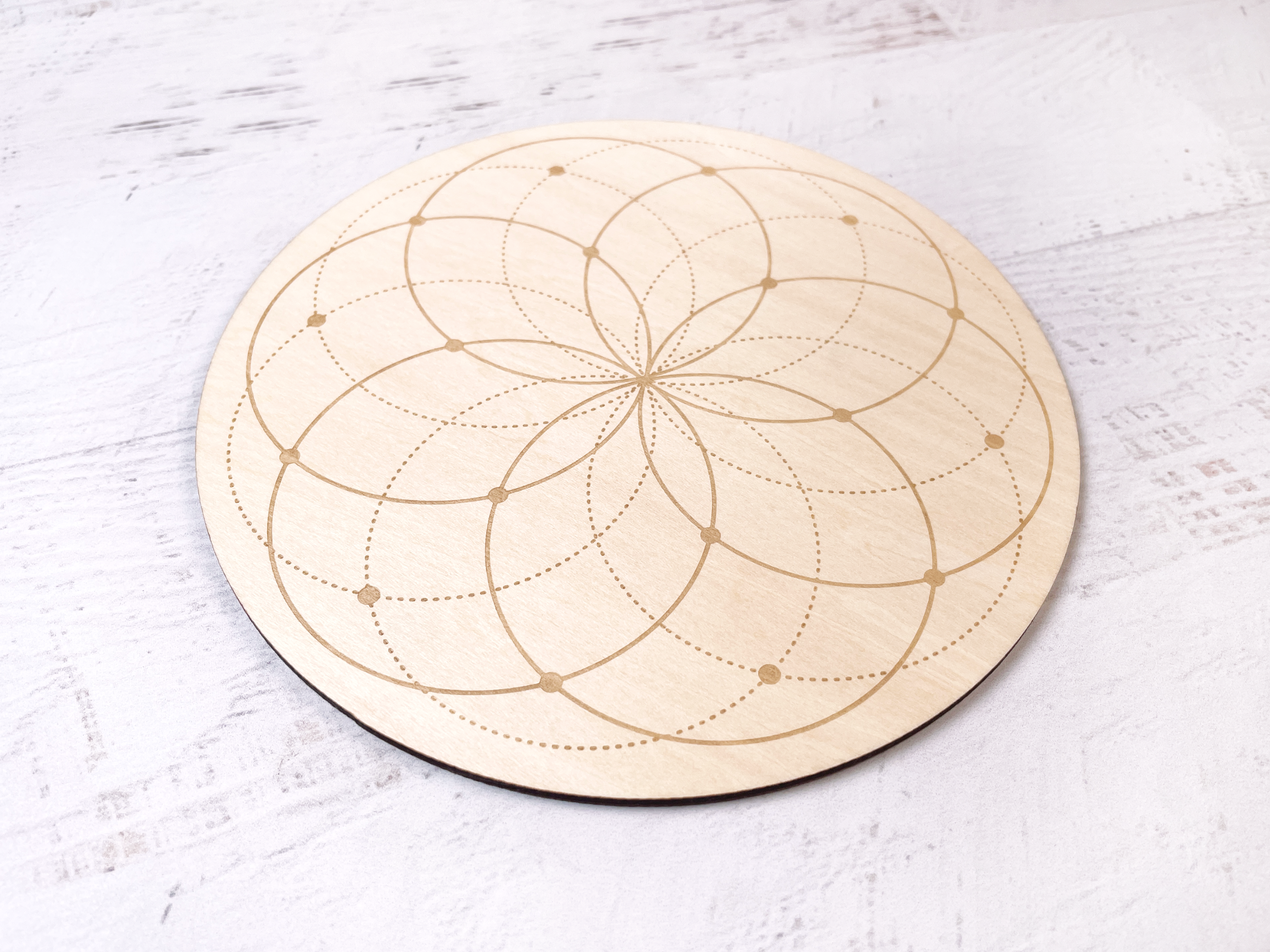 crystal grid sacred geometry wood grid seed of life The Mystical Ritual