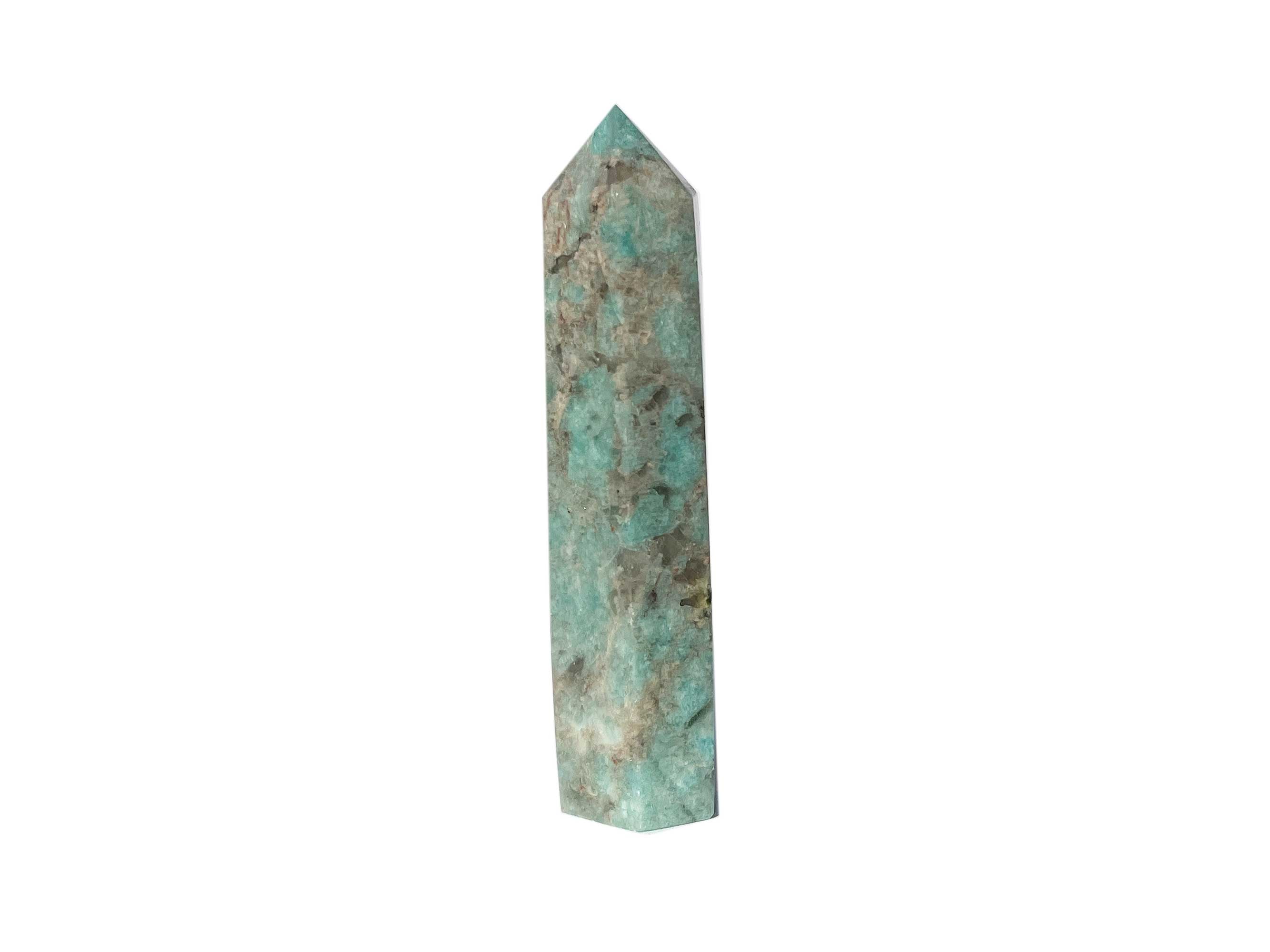 Buy Online Latest and Unique SOLD - Amazonite Crystal Tower Point | Shop Best Spiritual Items - The Mystical Ritual