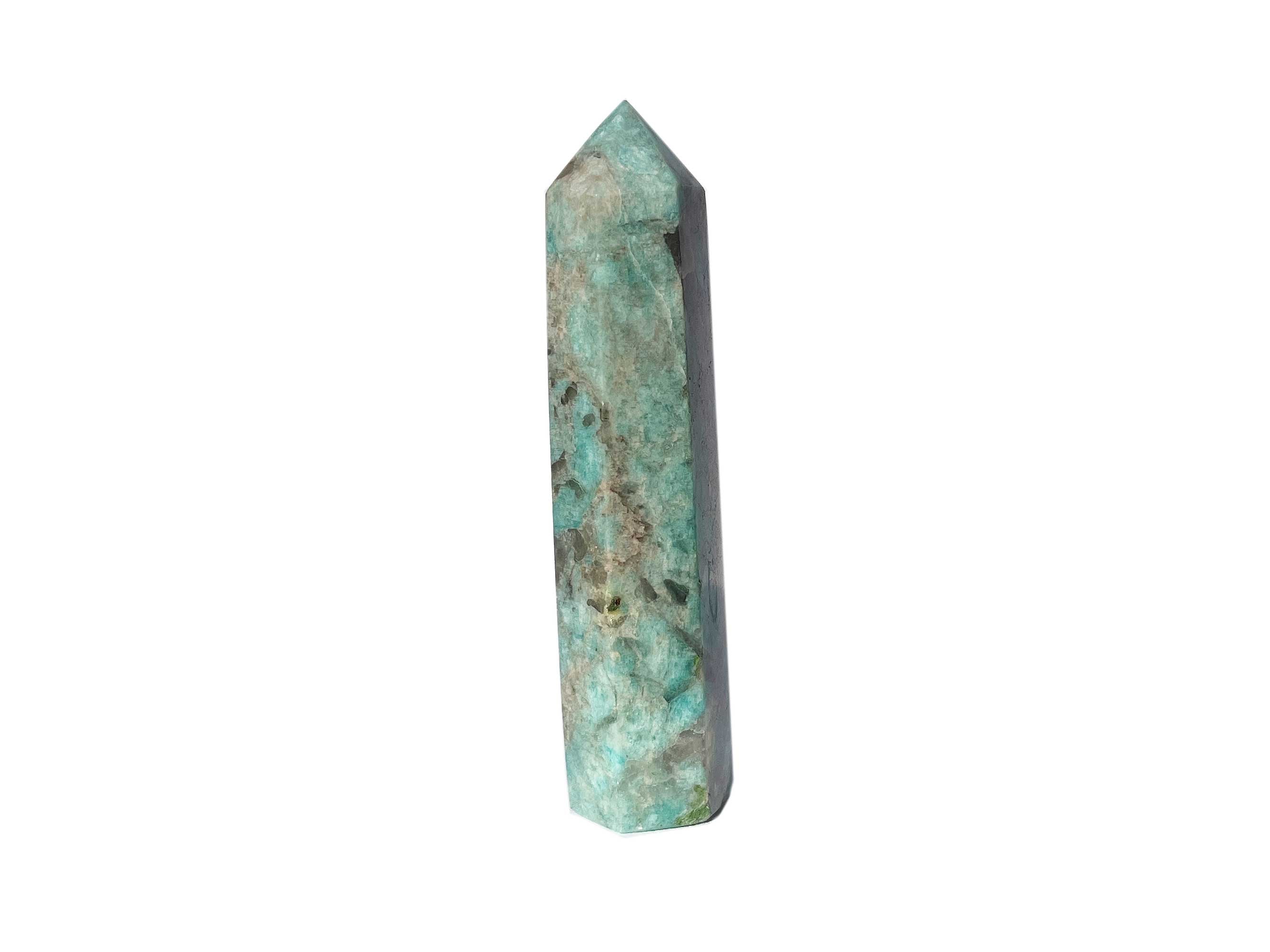 Buy Online Latest and Unique SOLD - Amazonite Crystal Tower Point | Shop Best Spiritual Items - The Mystical Ritual