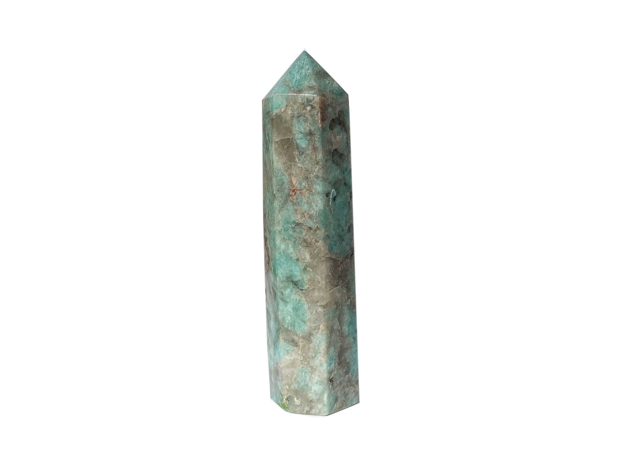 Buy Online Latest and Unique SOLD - Amazonite Crystal Tower Point | Shop Best Spiritual Items - The Mystical Ritual