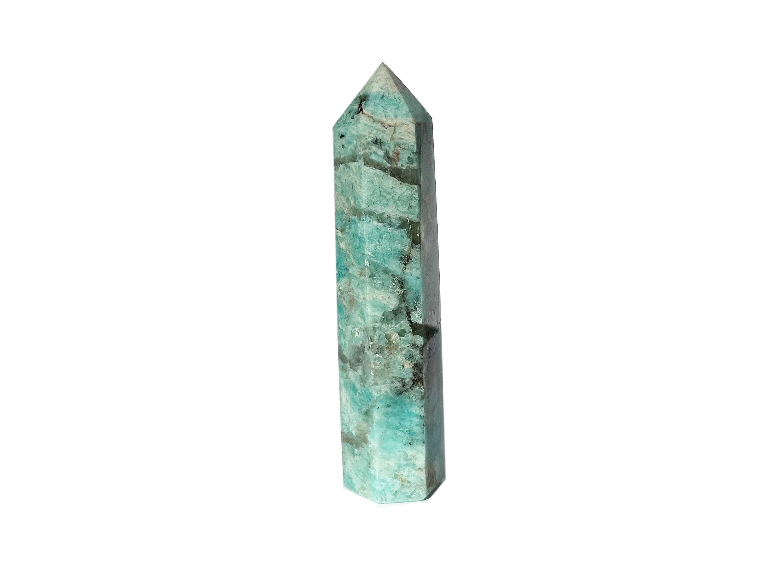 Buy Online Latest and Unique Amazonite Crystal Tower Point | Shop Best Spiritual Items - The Mystical Ritual