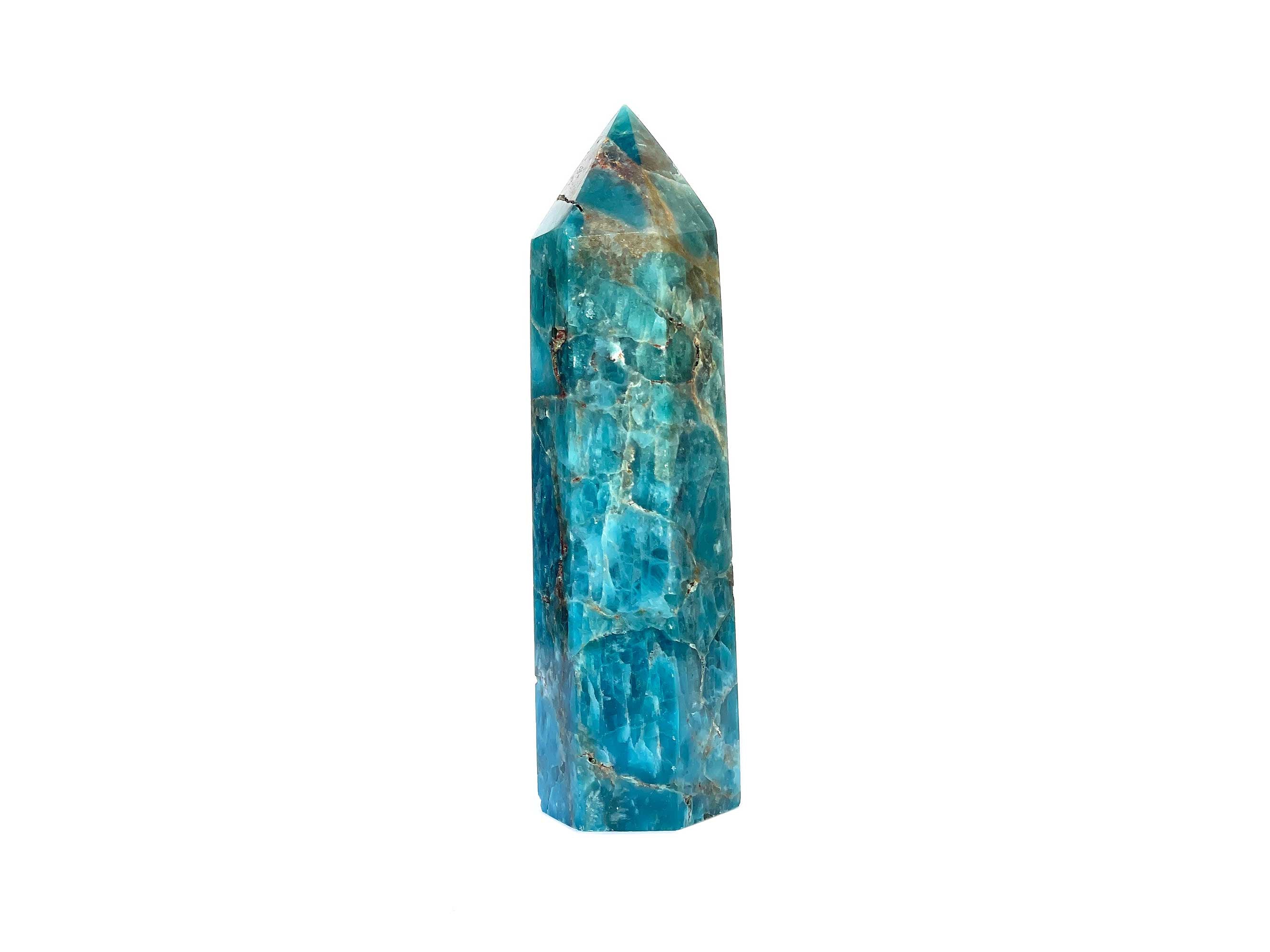 Buy Online Latest and Unique Blue Apatite Crystal Tower Point | Shop Best Spiritual Items - The Mystical Ritual