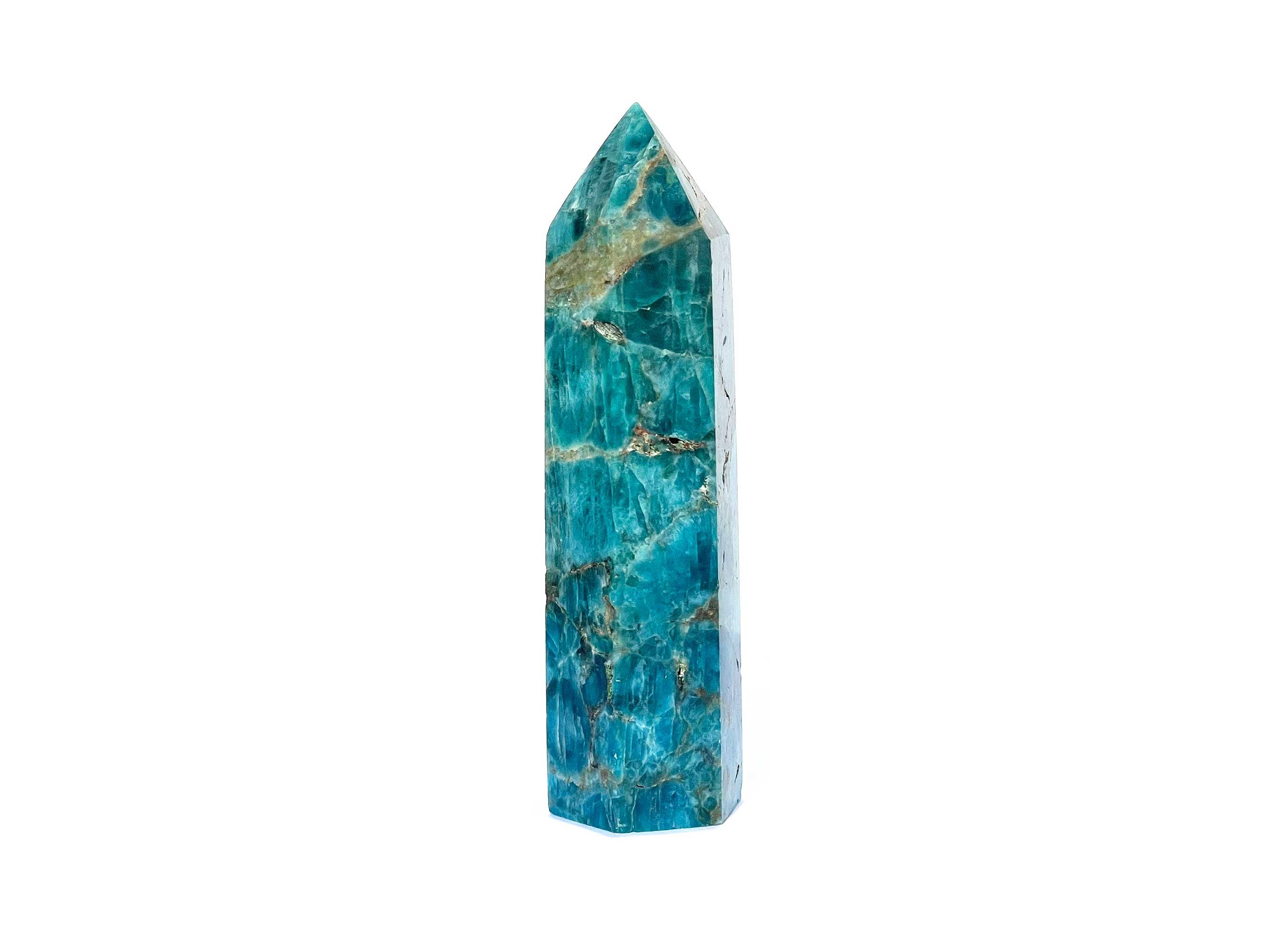 Buy Online Latest and Unique Blue Apatite Crystal Tower Point | Shop Best Spiritual Items - The Mystical Ritual