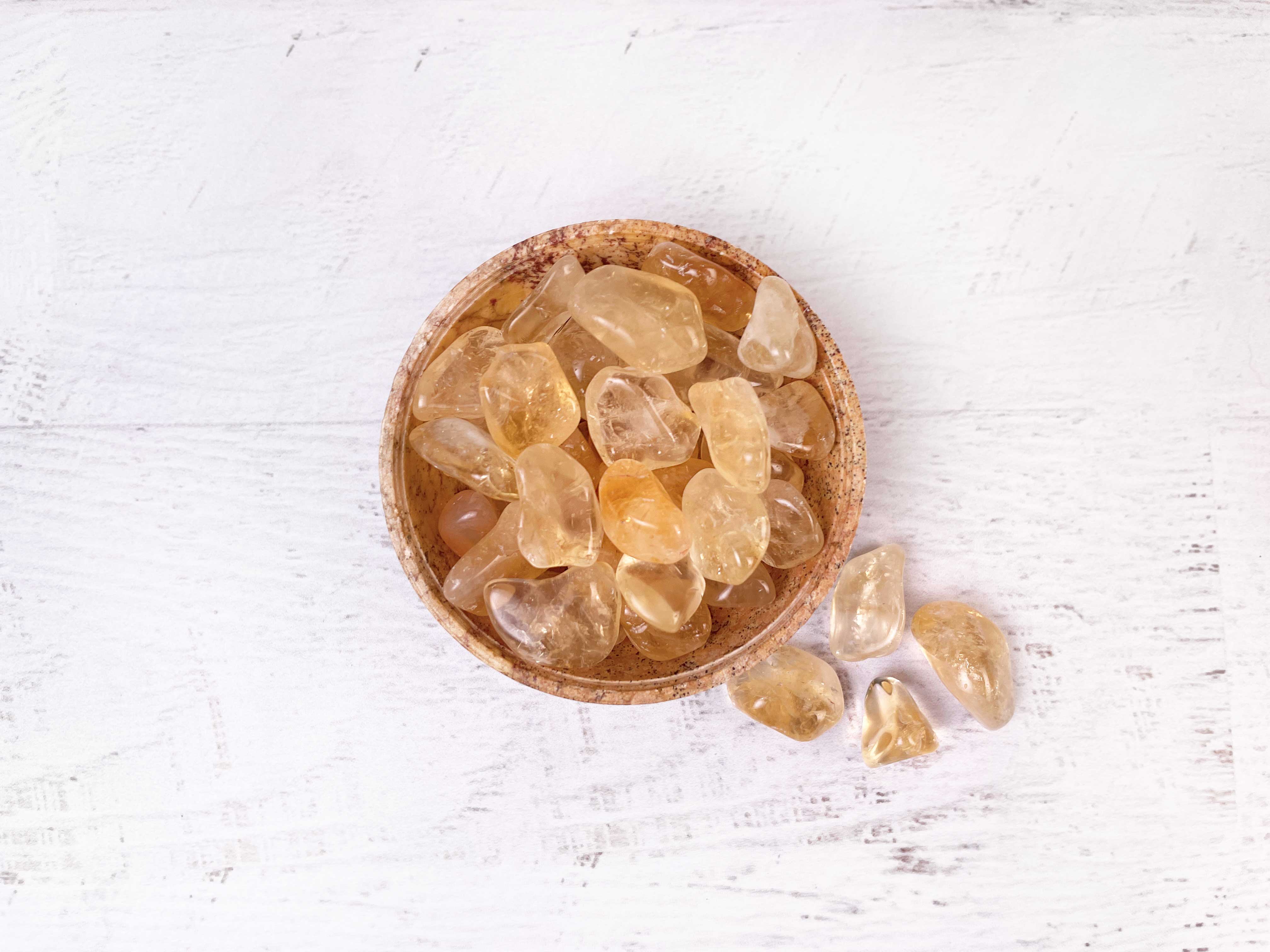 Buy Online Latest and Unique Tumbled Citrine - Happiness, Joy, Abundance, Creativity Clarity | Shop Best Spiritual Items - The Mystical Ritual