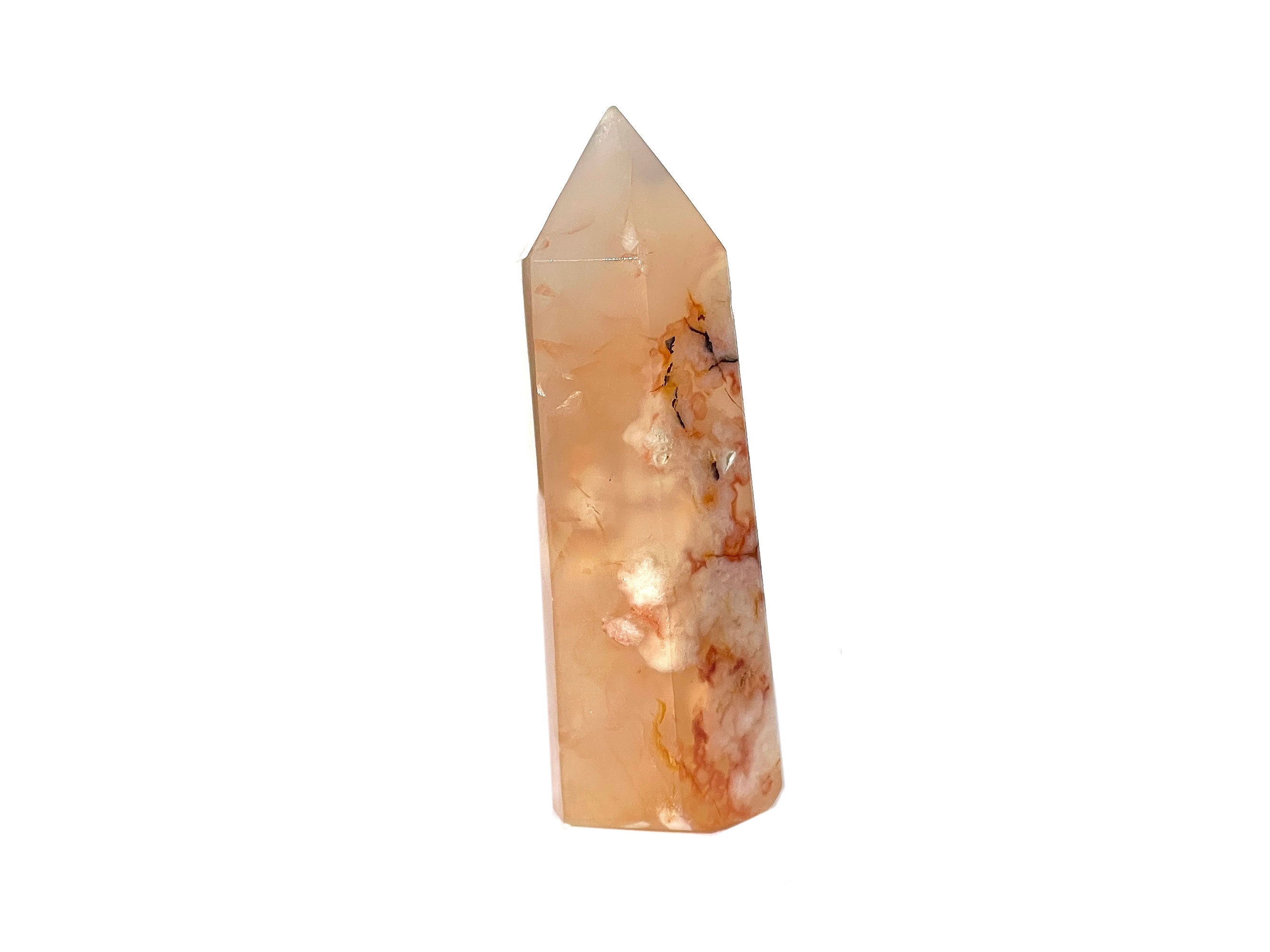 Buy Online Latest and Unique Flower Agate Crystal Tower Point | Shop Best Spiritual Items - The Mystical Ritual