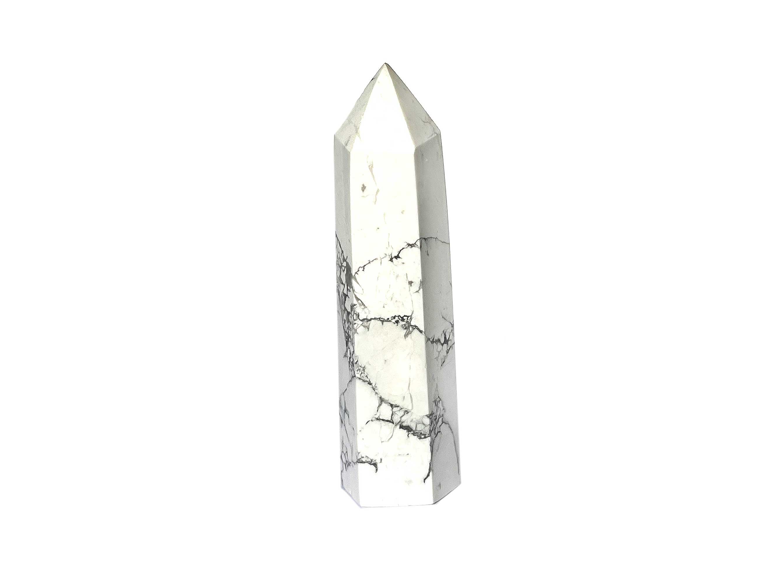 Buy Online Latest and Unique Howlite Crystal Tower Point | Shop Best Spiritual Items - The Mystical Ritual
