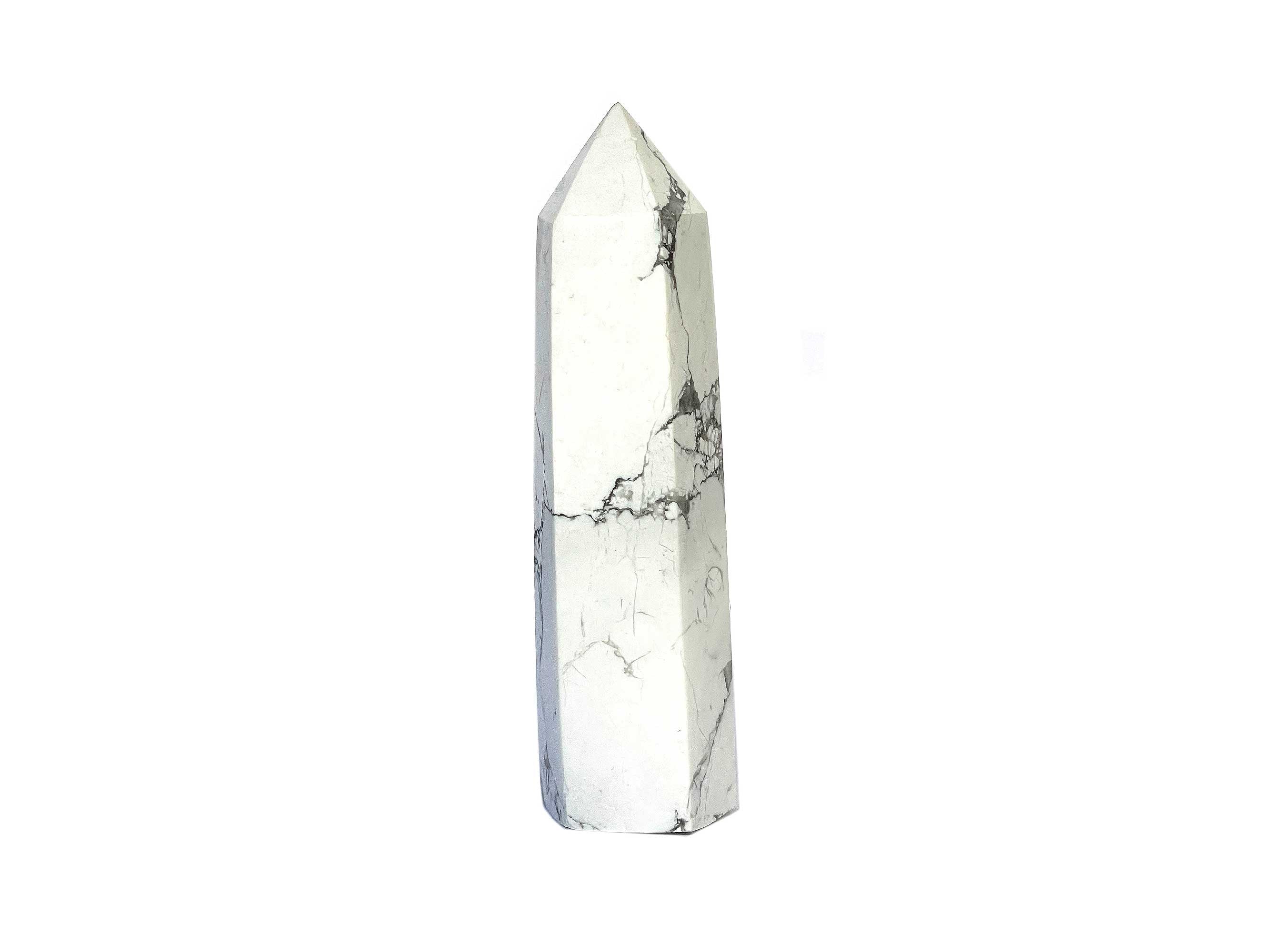 Buy Online Latest and Unique Howlite Crystal Tower Point | Shop Best Spiritual Items - The Mystical Ritual