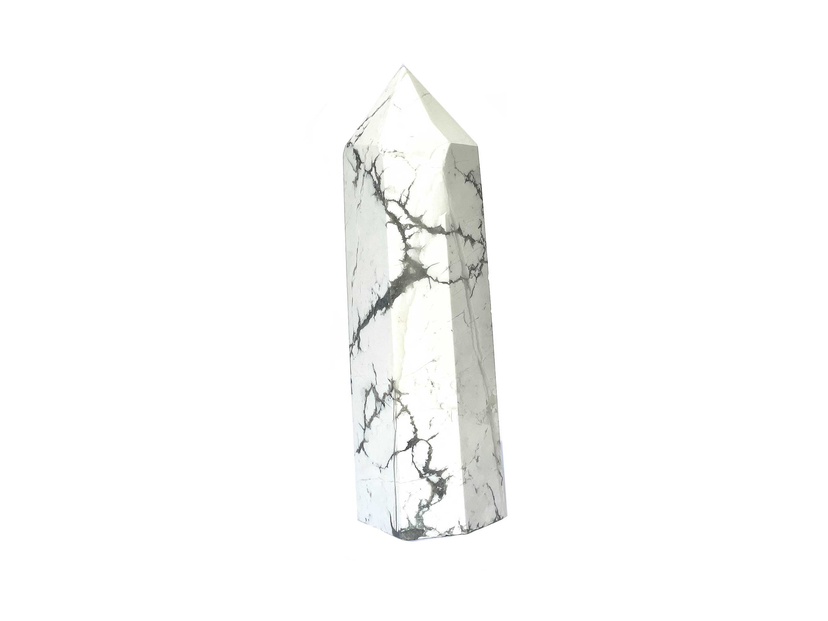 Buy Online Latest and Unique Howlite Crystal Tower Point | Shop Best Spiritual Items - The Mystical Ritual