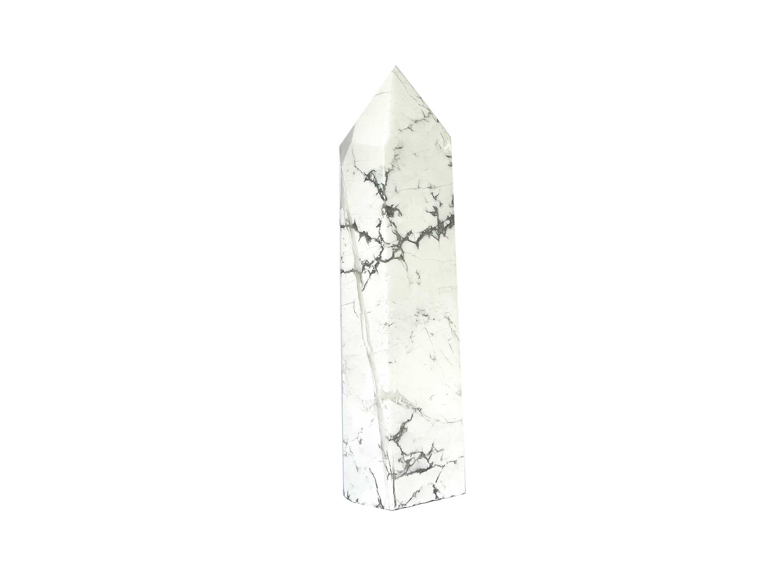 Buy Online Latest and Unique Howlite Crystal Tower Point | Shop Best Spiritual Items - The Mystical Ritual