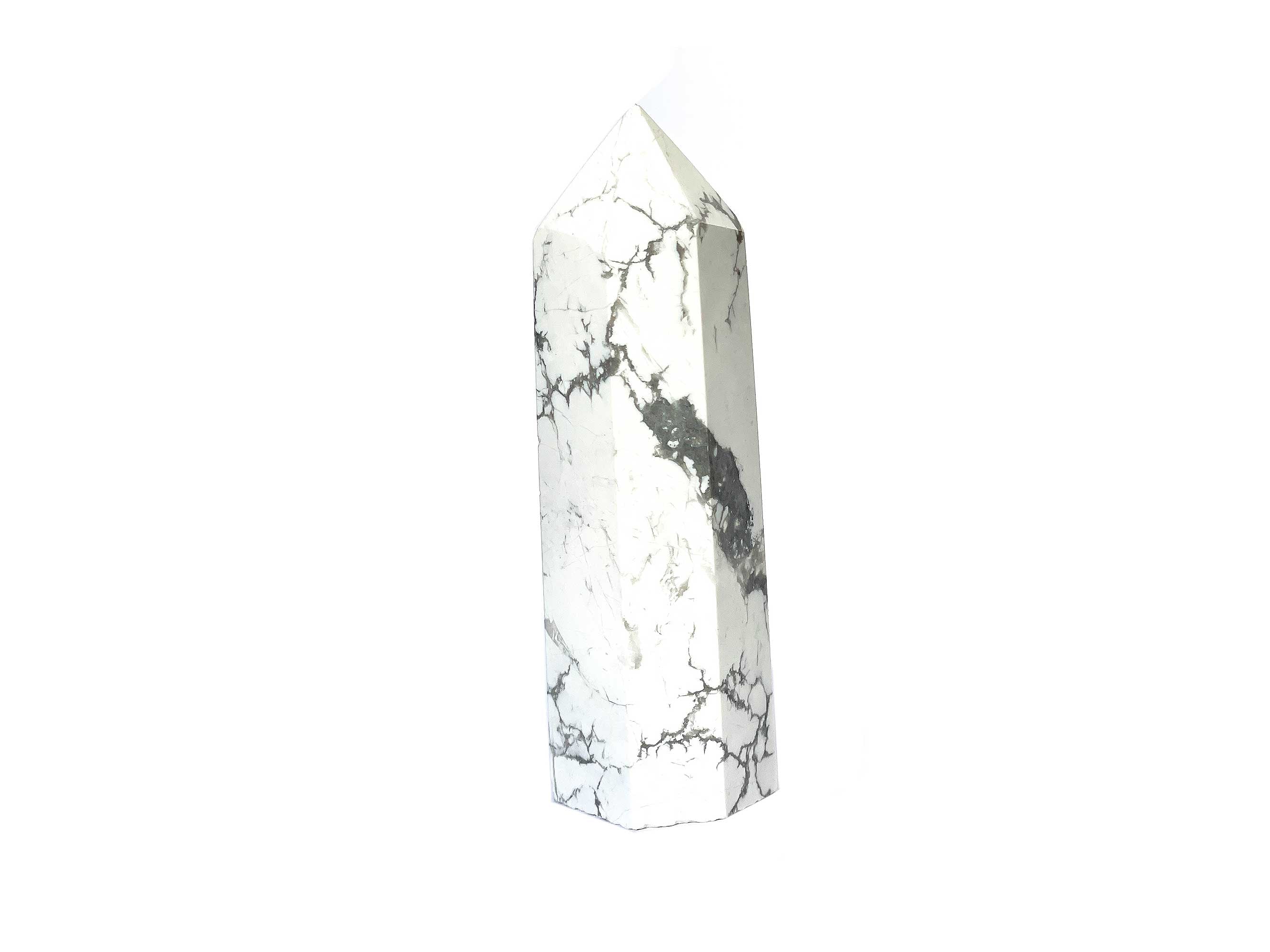 Buy Online Latest and Unique Howlite Crystal Tower Point | Shop Best Spiritual Items - The Mystical Ritual