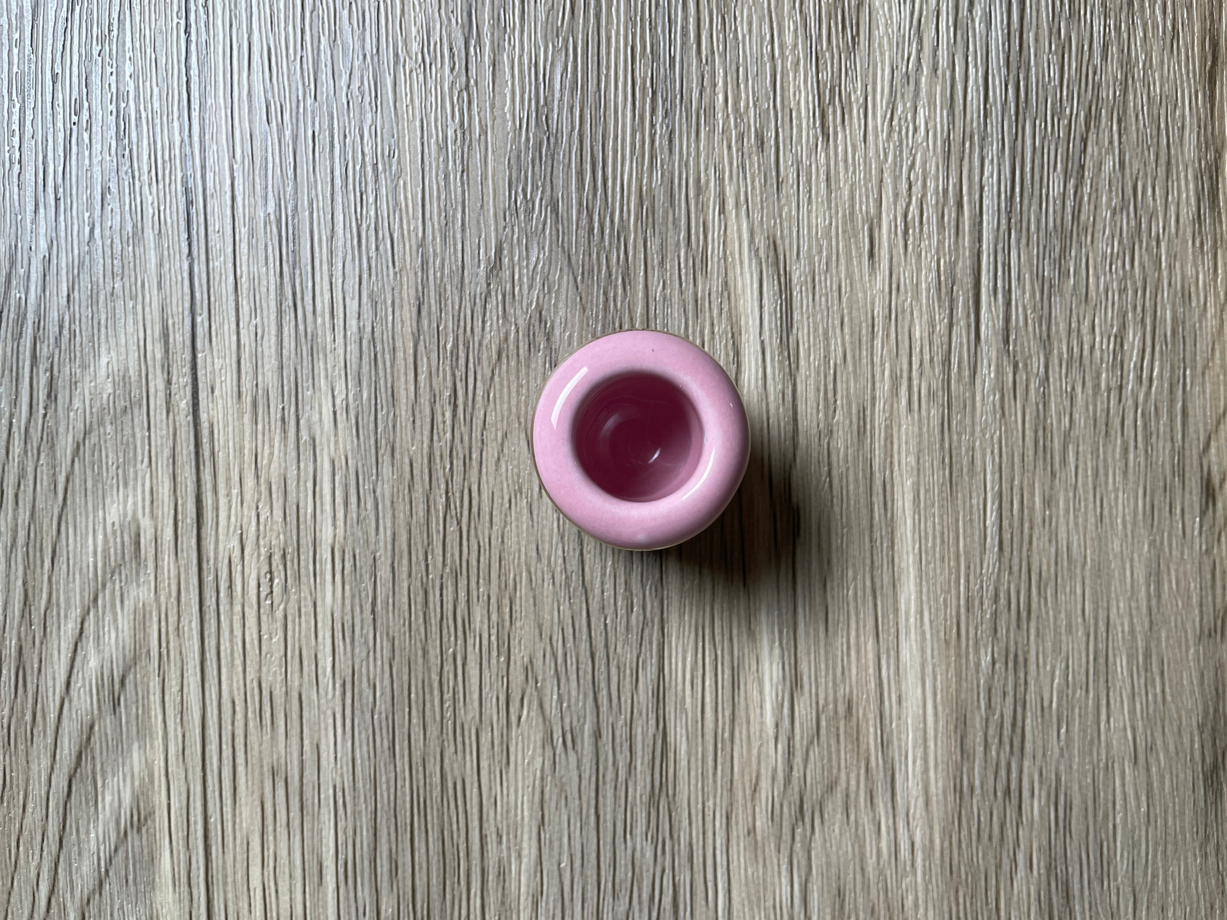 Buy Online Latest and Unique Pink Chime Candle Holder - Ceramic with Gold Band | Shop Best Spiritual Items - The Mystical Ritual