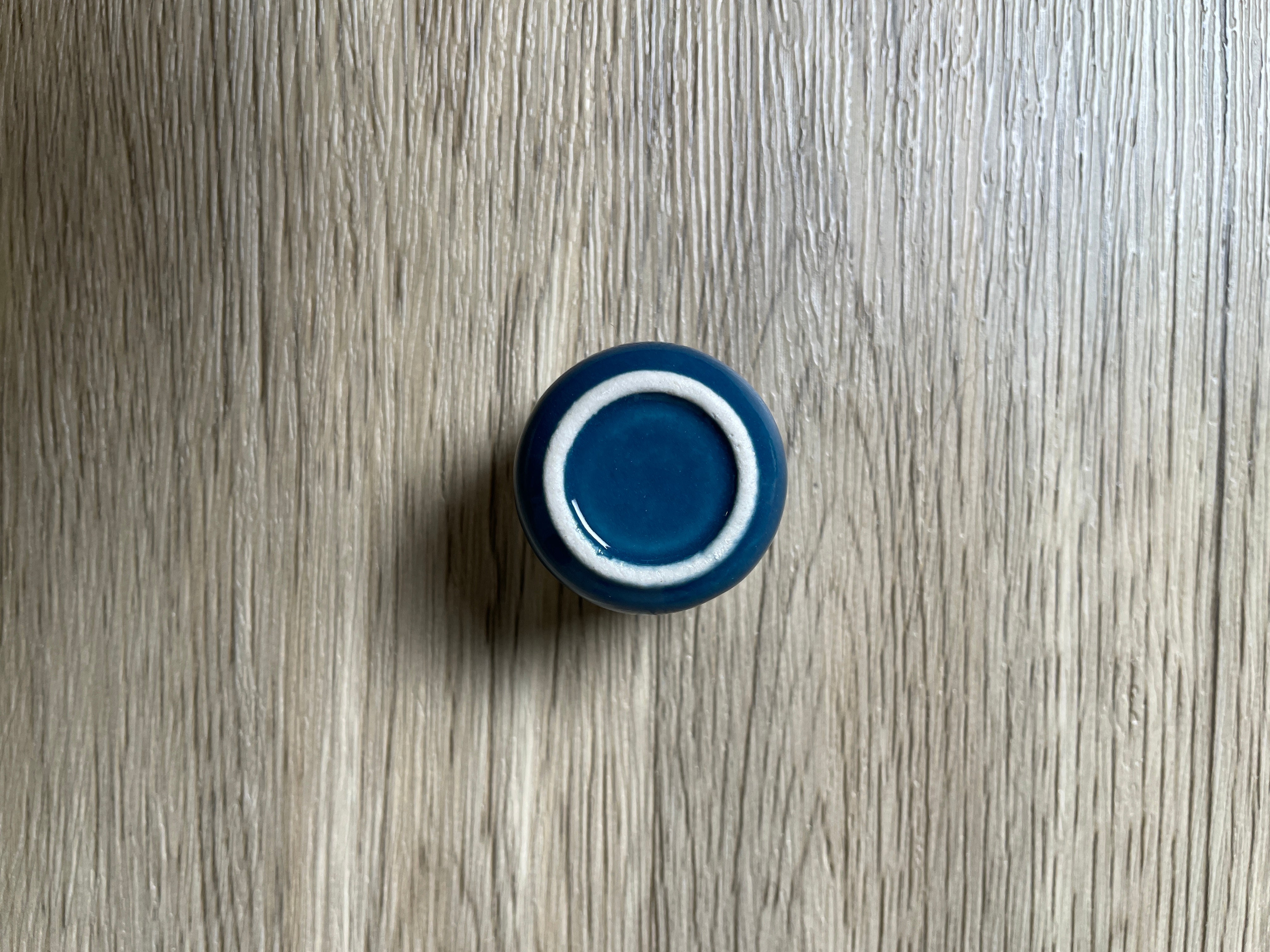 Buy Online Latest and Unique Blue Chime Candle Holder - Ceramic with Gold Band | Shop Best Spiritual Items - The Mystical Ritual