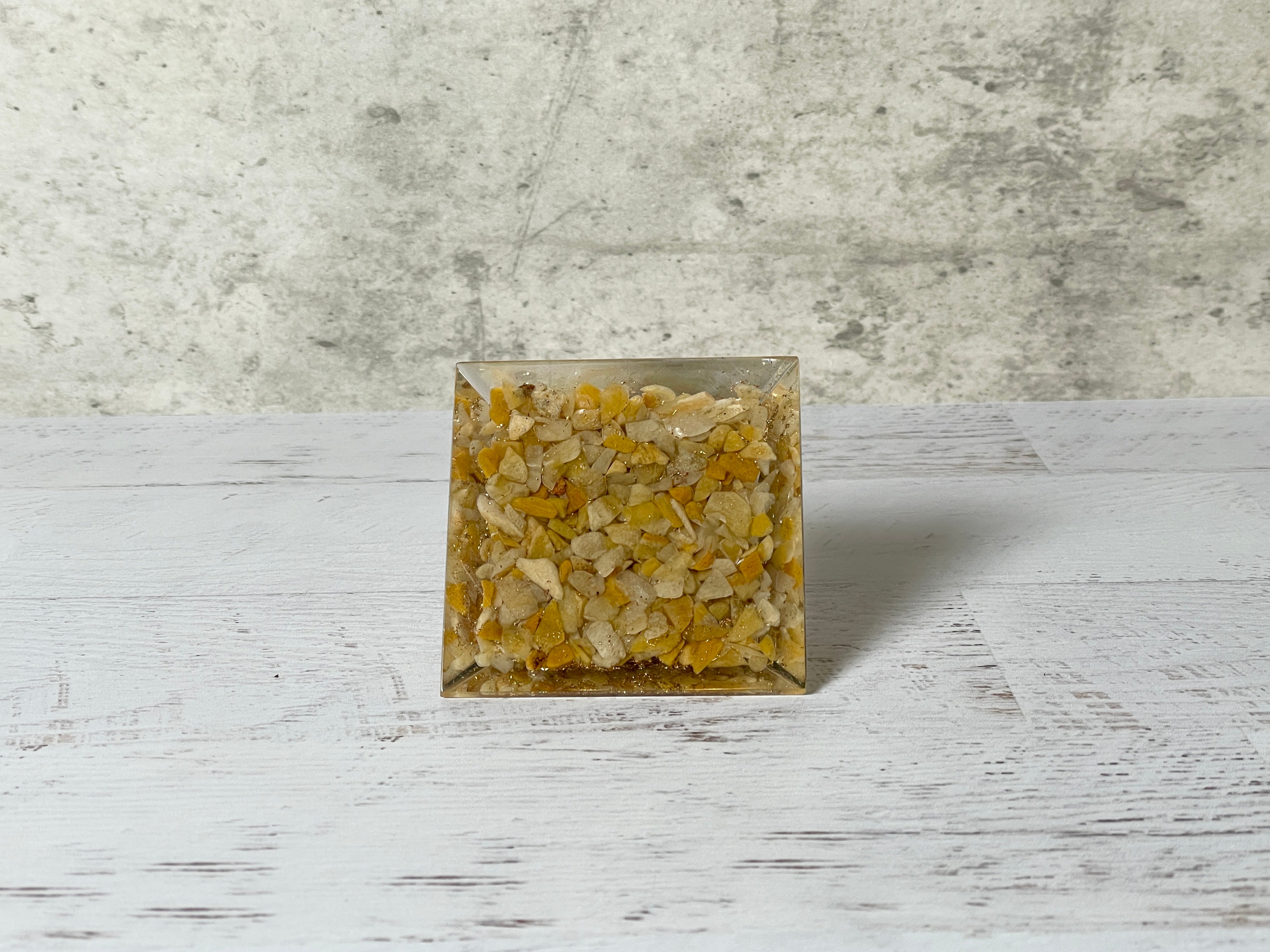 Buy Online Latest and Unique Orgonite Yellow Aventurine Pyramid | Shop Best Spiritual Items - The Mystical Ritual