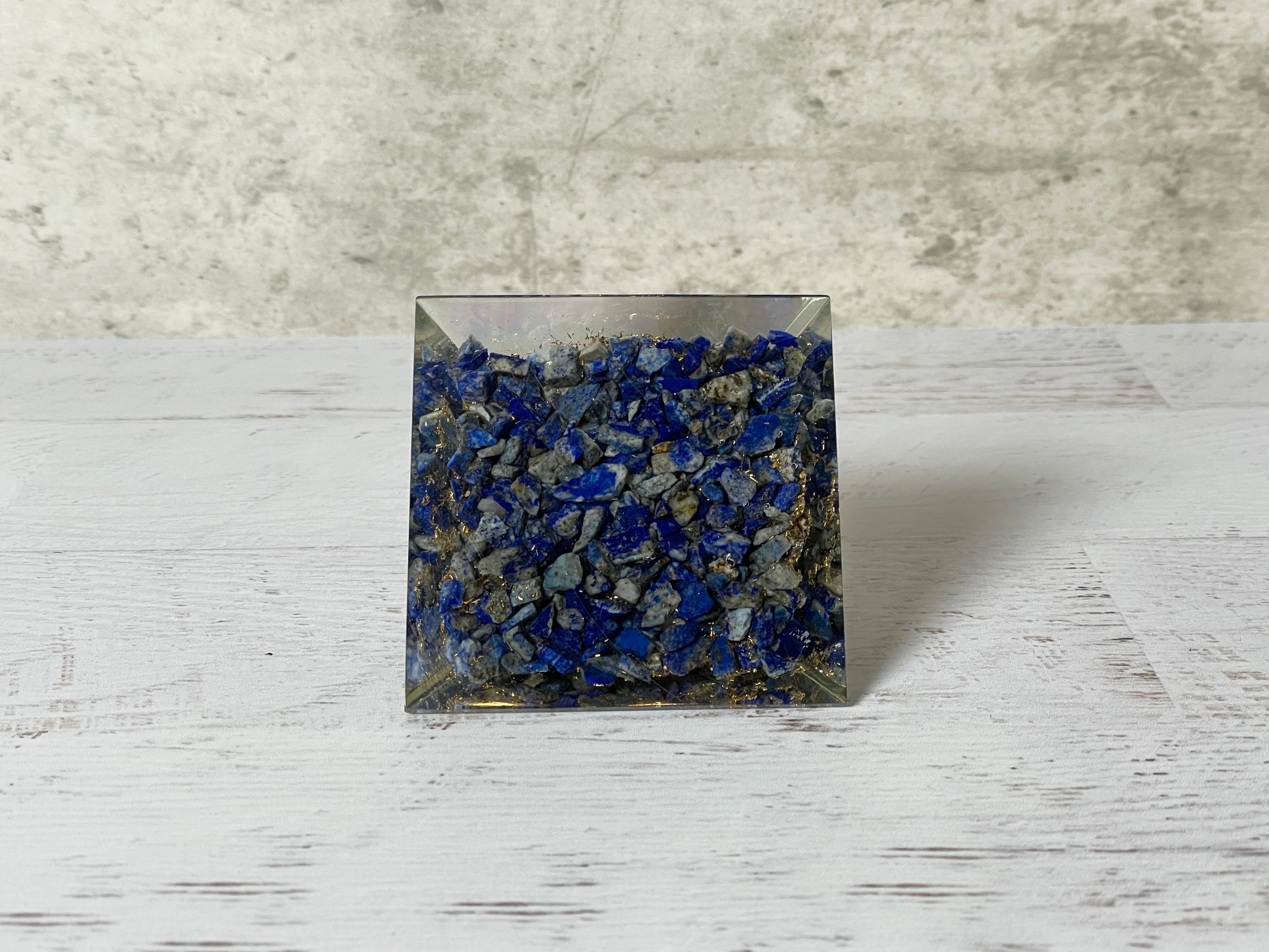 Buy Online Latest and Unique Orgonite Lapis Lazuli Pyramid | Shop Best Spiritual Items - The Mystical Ritual