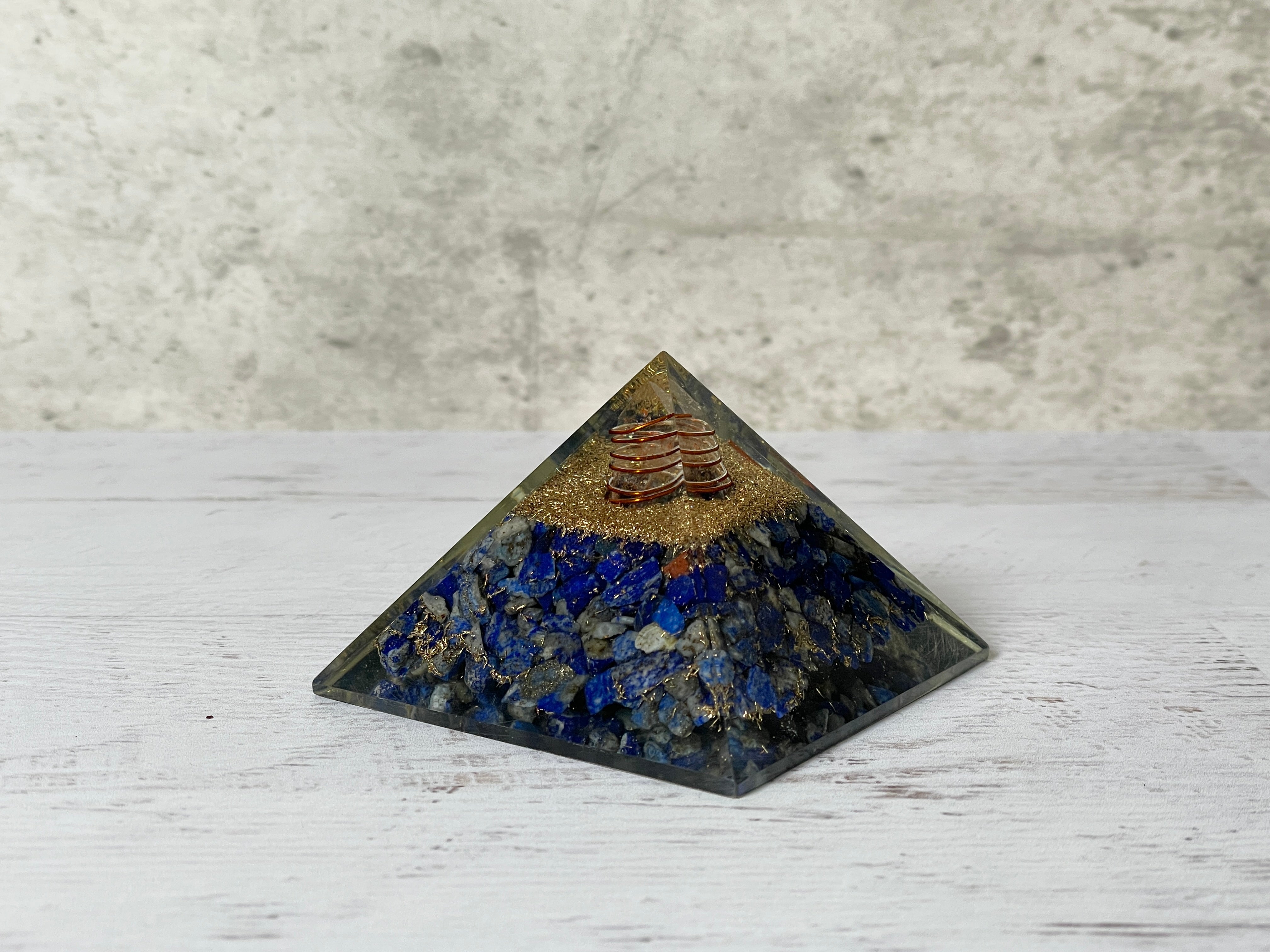 Buy Online Latest and Unique Orgonite Lapis Lazuli Pyramid | Shop Best Spiritual Items - The Mystical Ritual