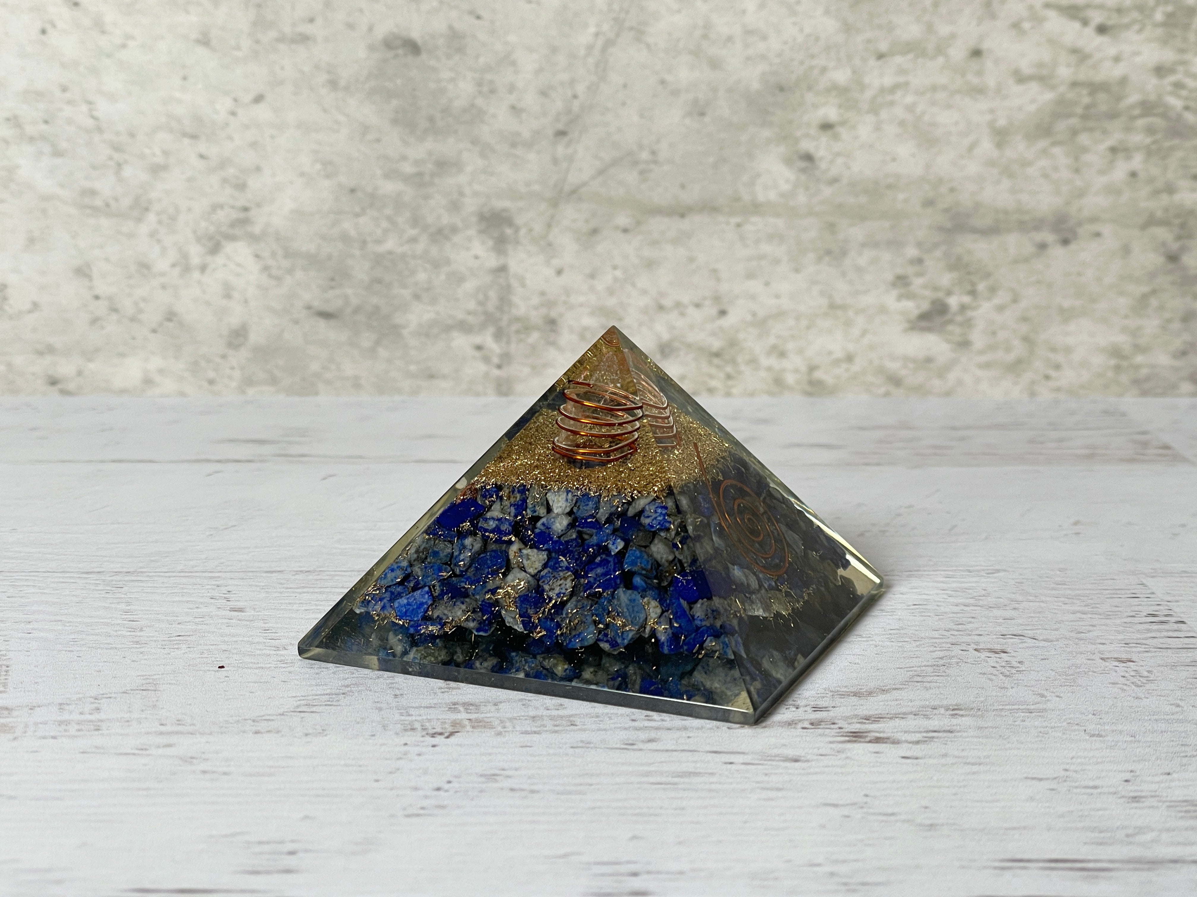 Buy Online Latest and Unique Orgonite Lapis Lazuli Pyramid | Shop Best Spiritual Items - The Mystical Ritual