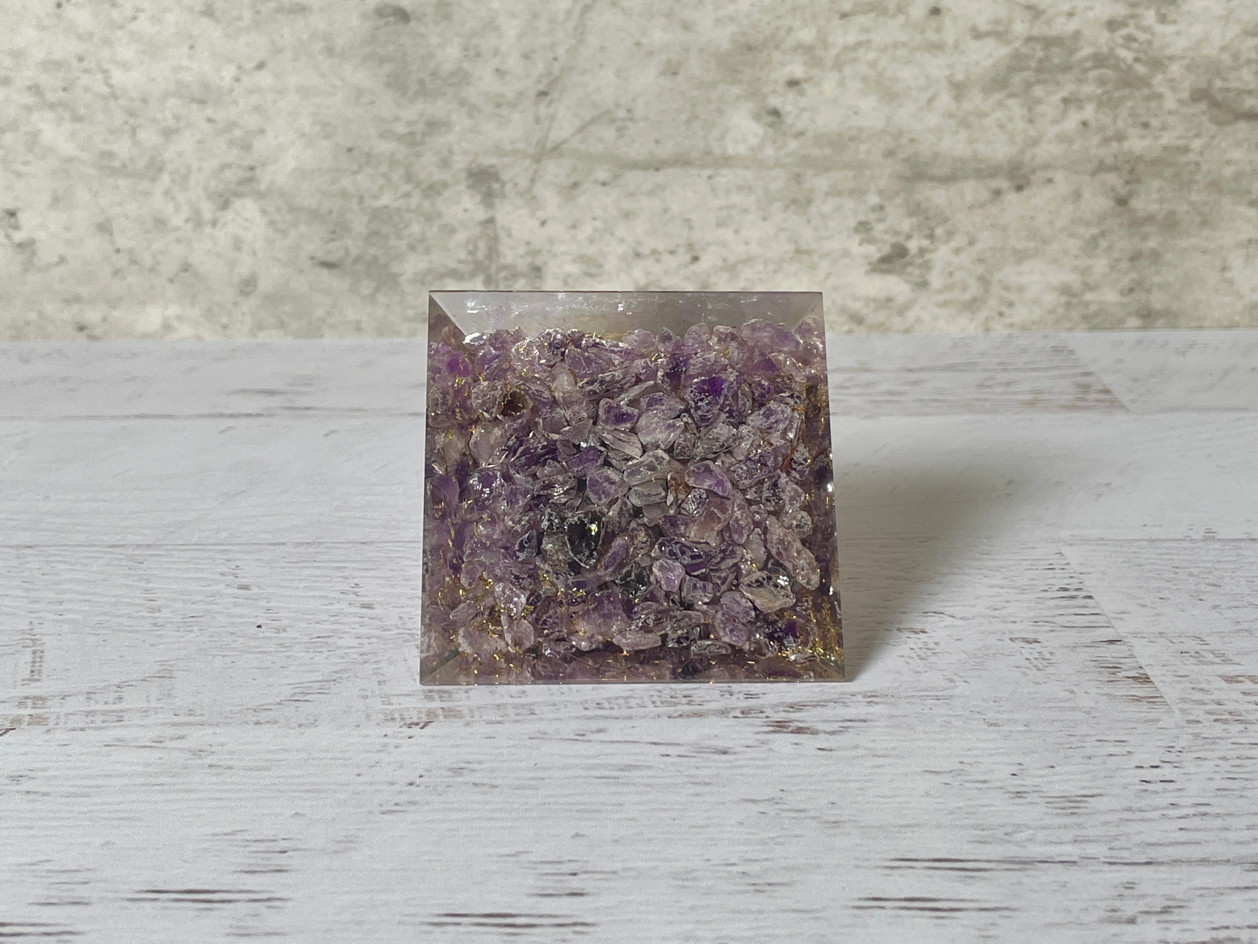 Buy Online Latest and Unique Orgonite Amethyst Pyramid | Shop Best Spiritual Items - The Mystical Ritual