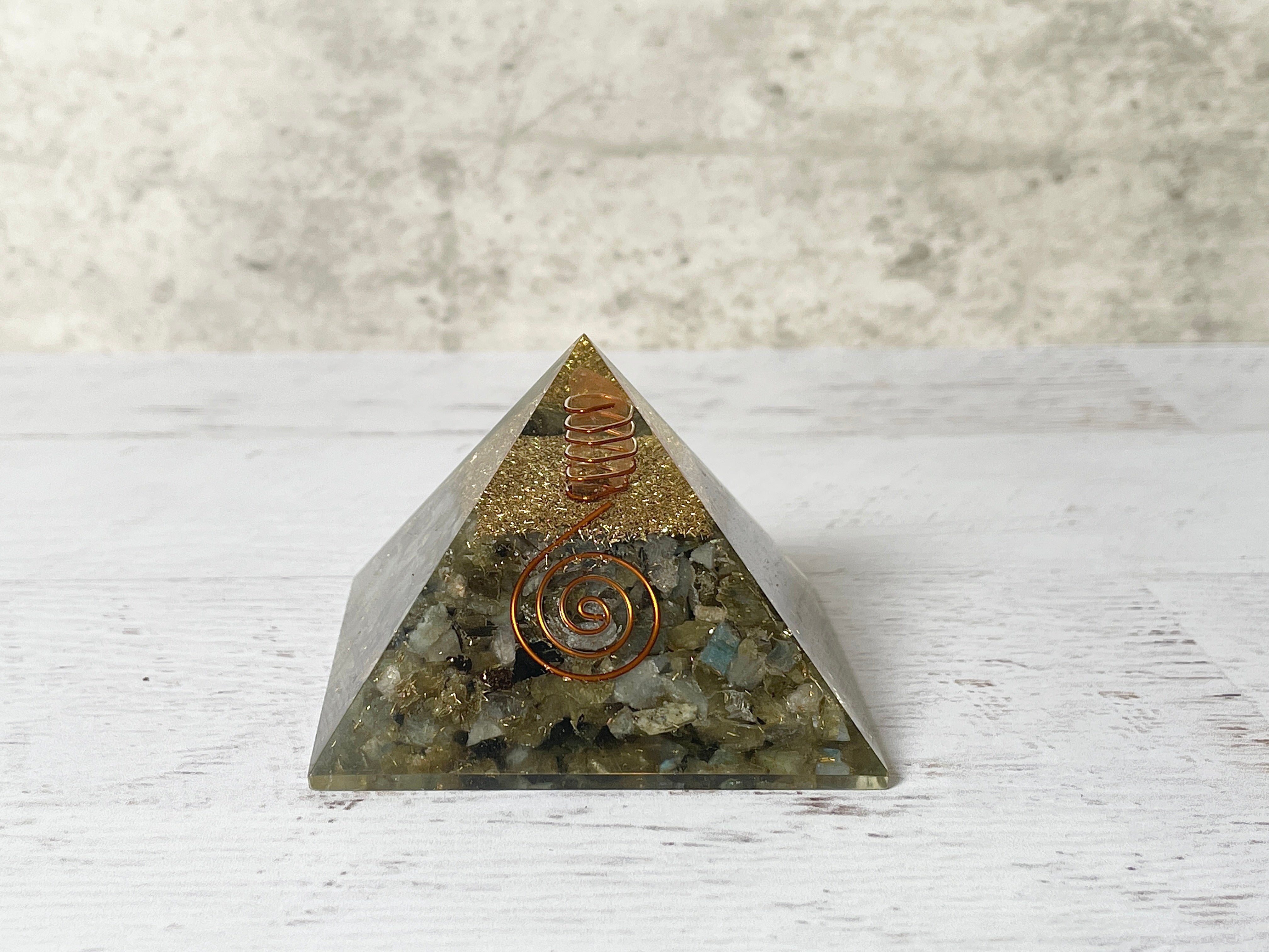 Buy Online Latest and Unique Orgonite Labradorite Pyramid | Shop Best Spiritual Items - The Mystical Ritual