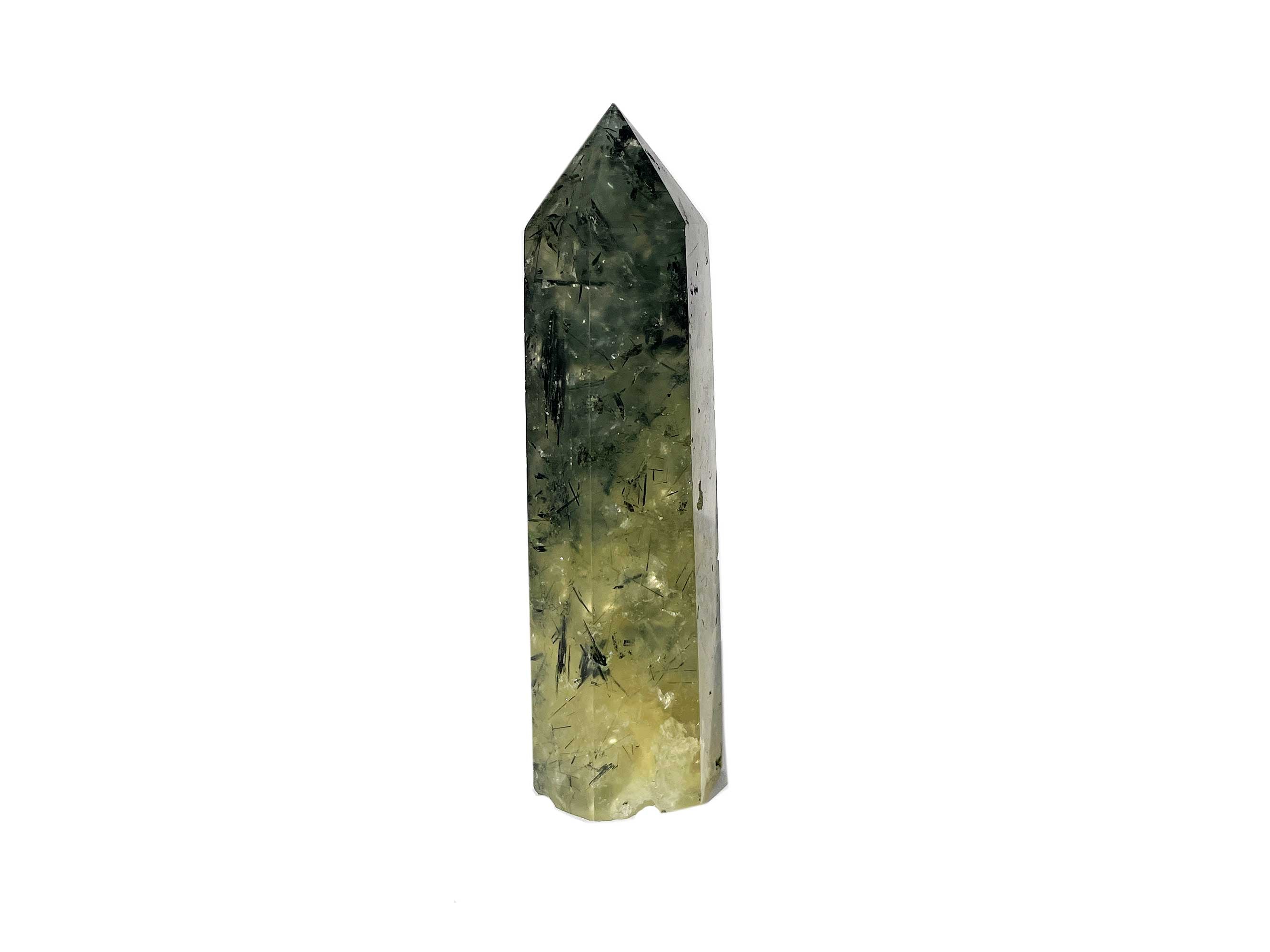 Buy Online Latest and Unique Prehnite Crystal Tower Point | Shop Best Spiritual Items - The Mystical Ritual