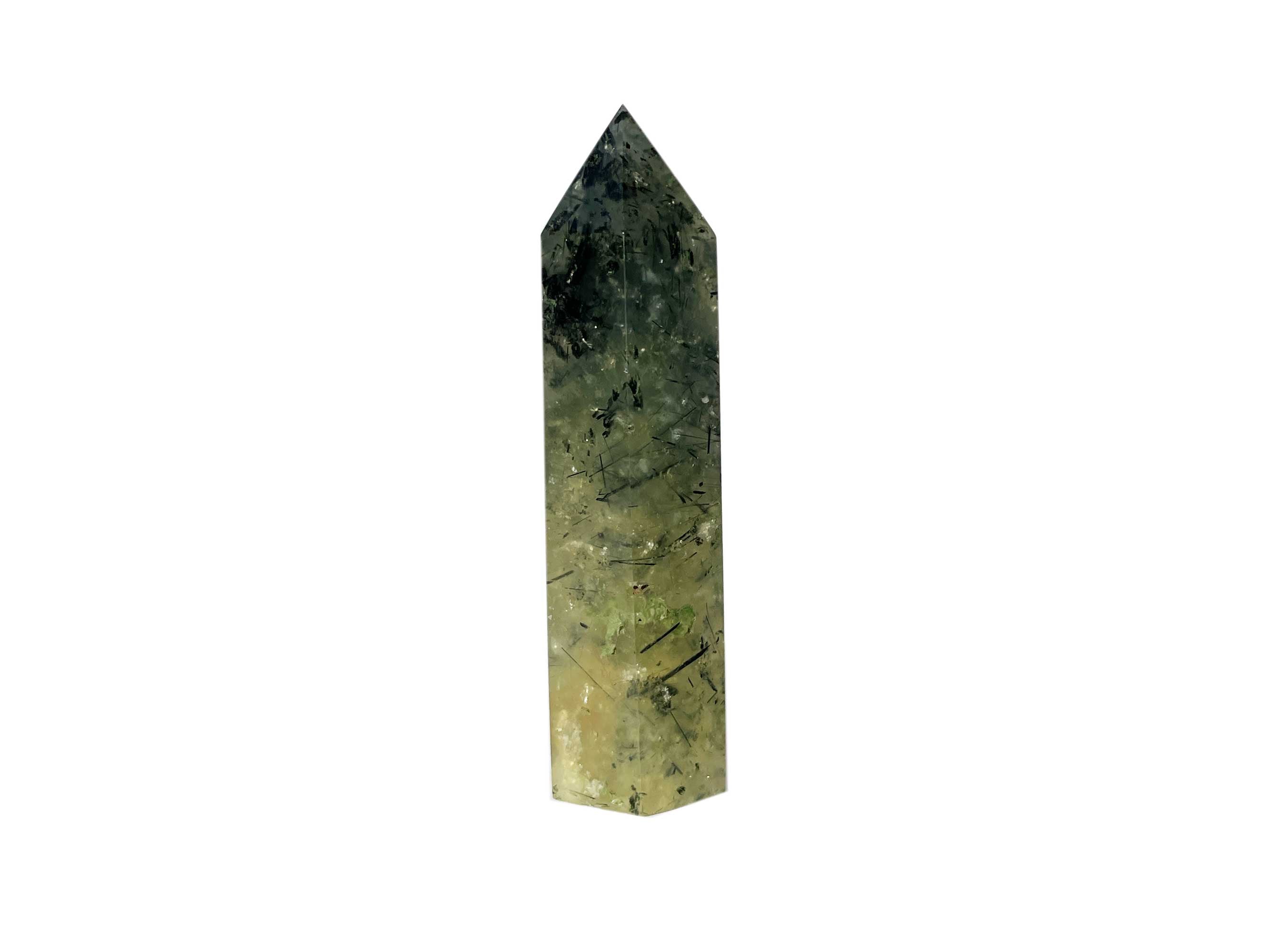 Buy Online Latest and Unique Prehnite Crystal Tower Point | Shop Best Spiritual Items - The Mystical Ritual