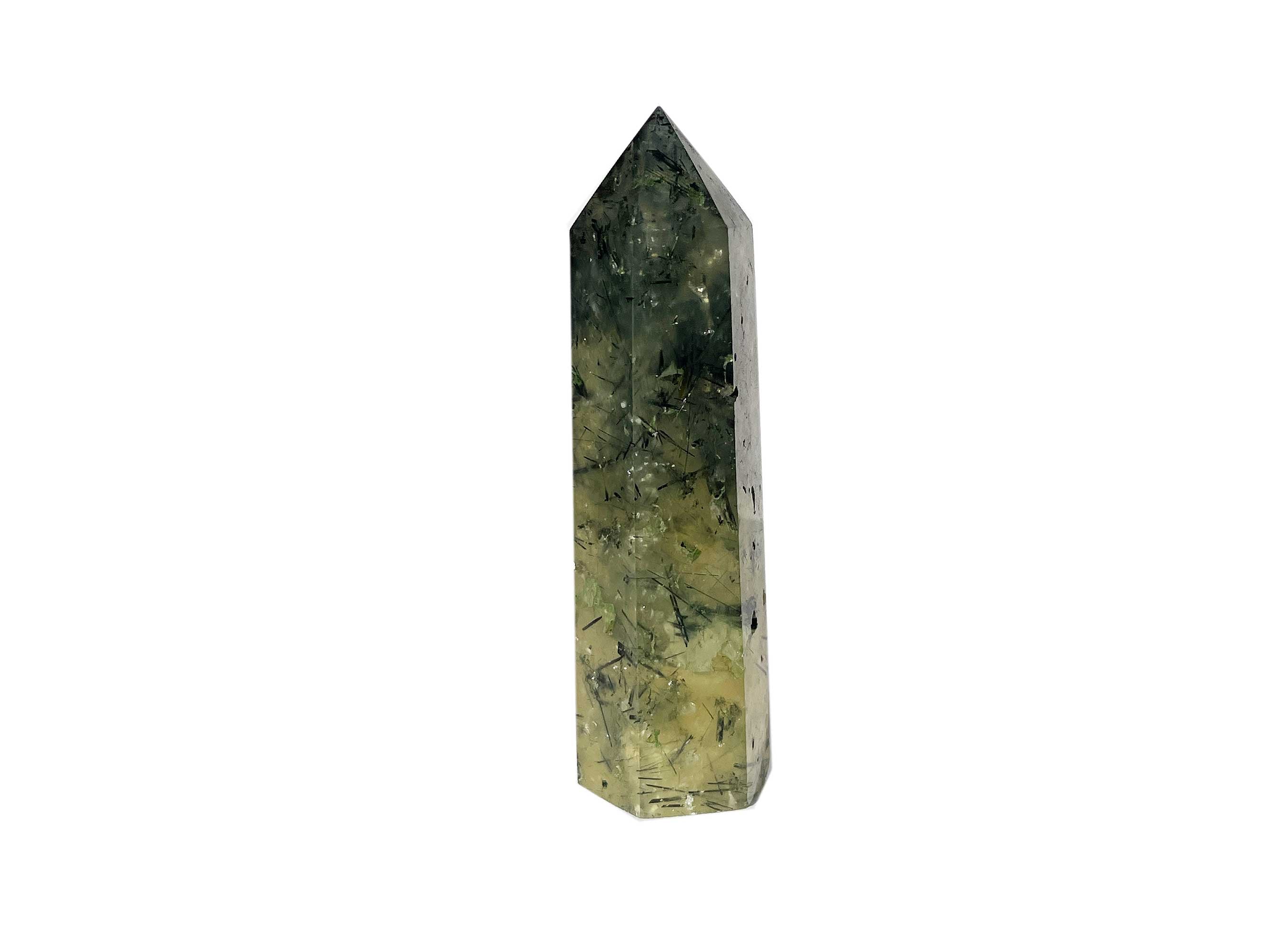 Buy Online Latest and Unique Prehnite Crystal Tower Point | Shop Best Spiritual Items - The Mystical Ritual