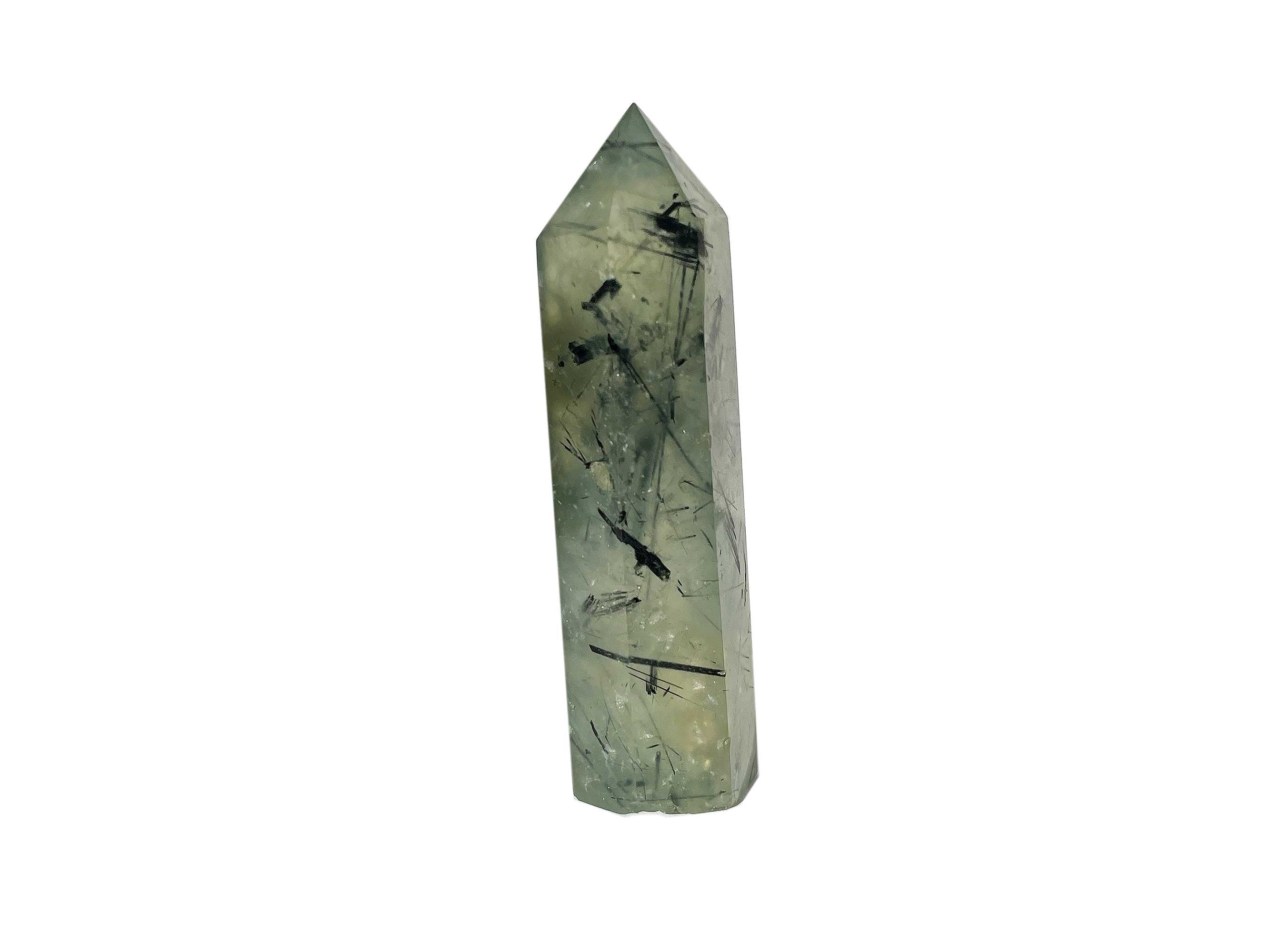 Buy Online Latest and Unique Prehnite Crystal Tower Point | Shop Best Spiritual Items - The Mystical Ritual
