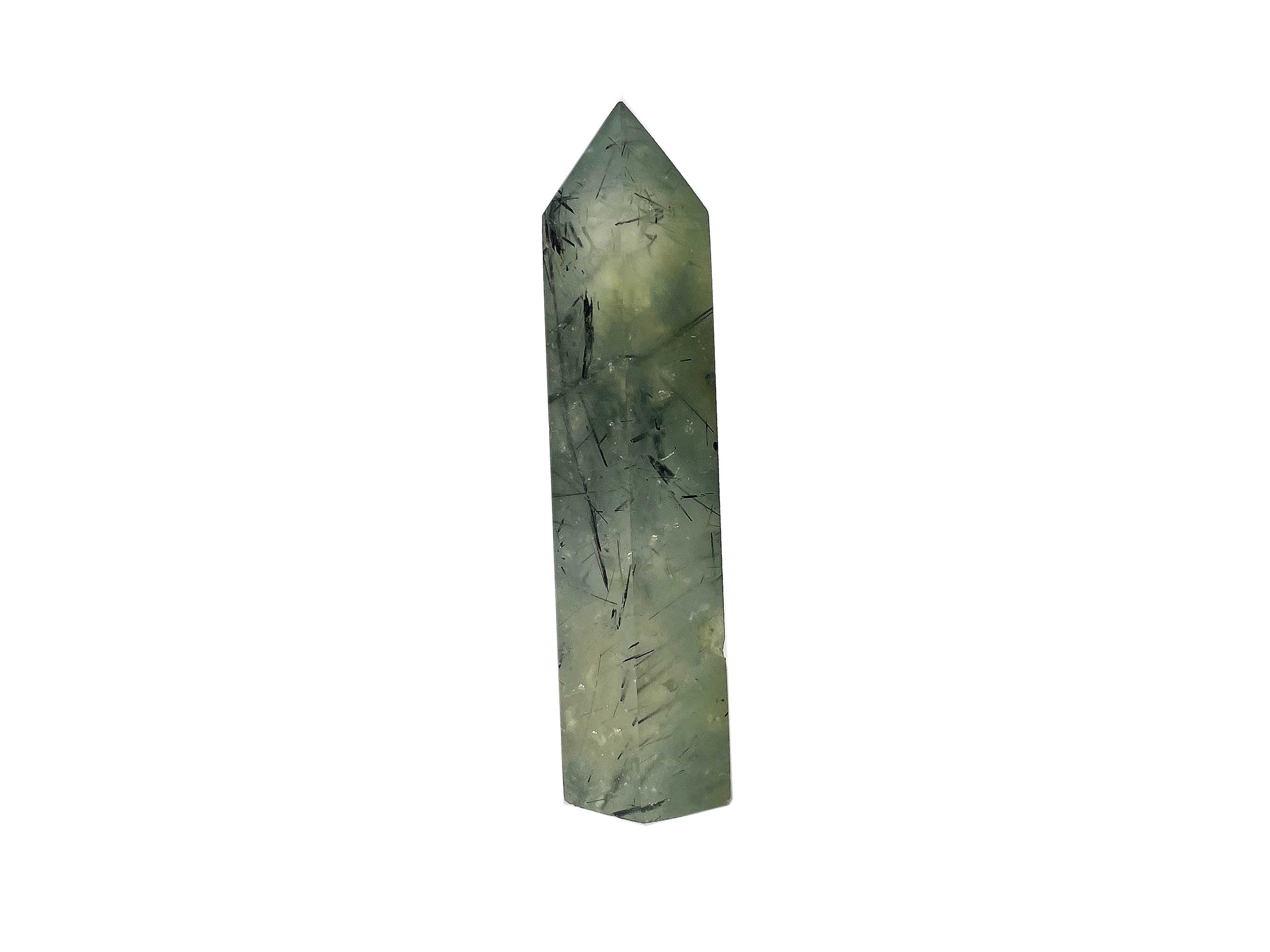 Buy Online Latest and Unique Prehnite Crystal Tower Point | Shop Best Spiritual Items - The Mystical Ritual