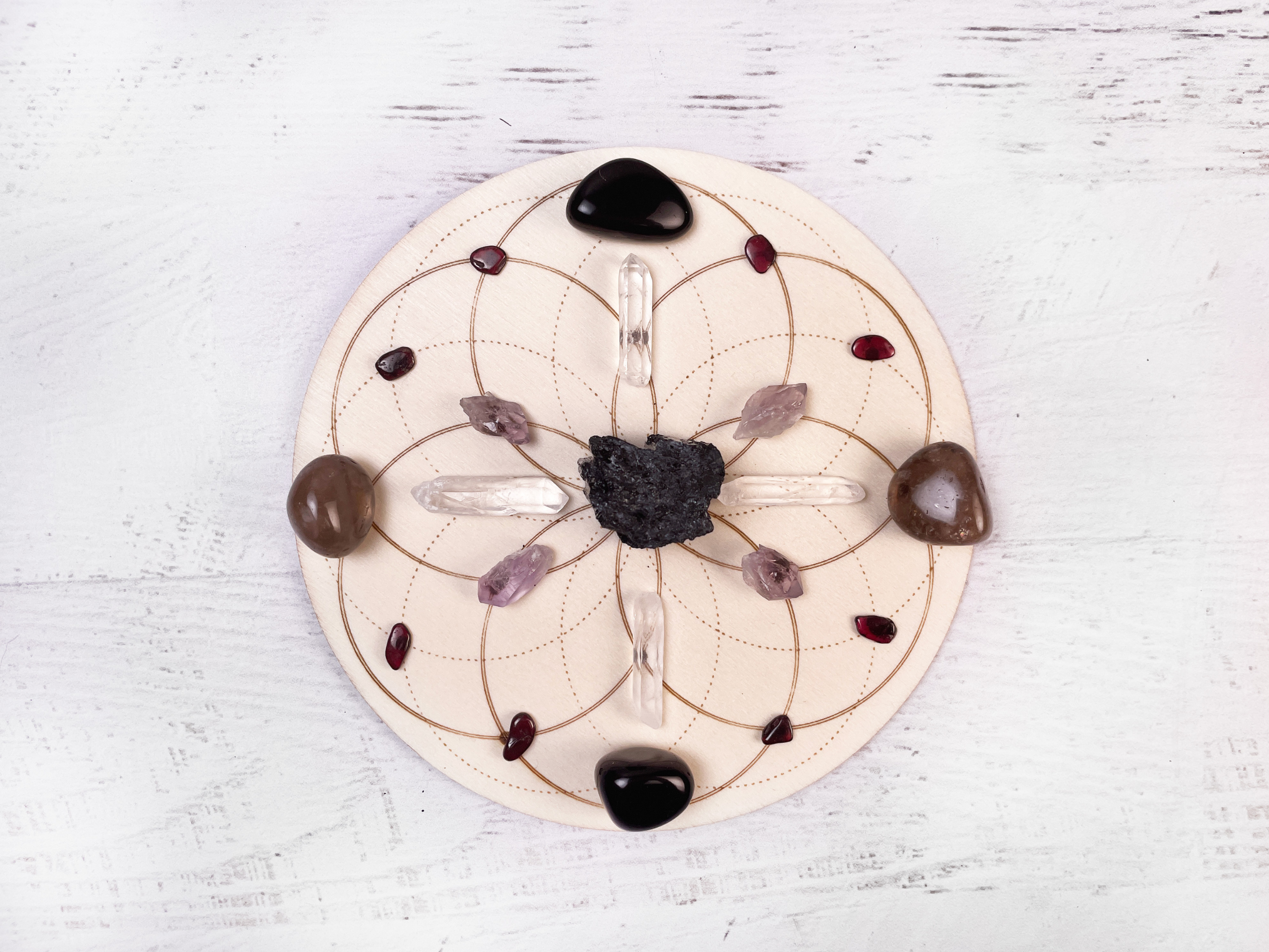 Abundancia y Prosperidad dinero Crystal Grid