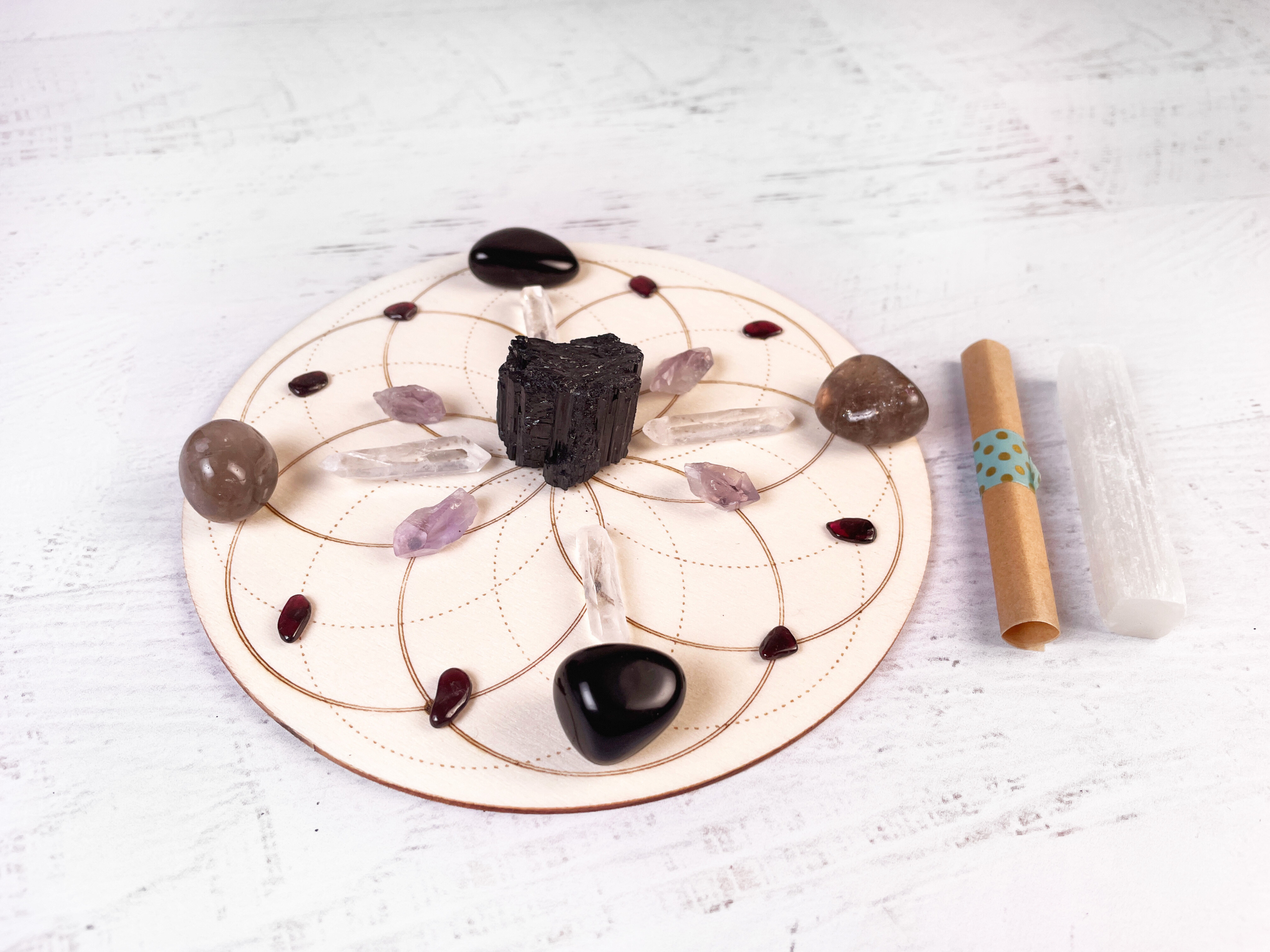 Abundancia y Prosperidad dinero Crystal Grid