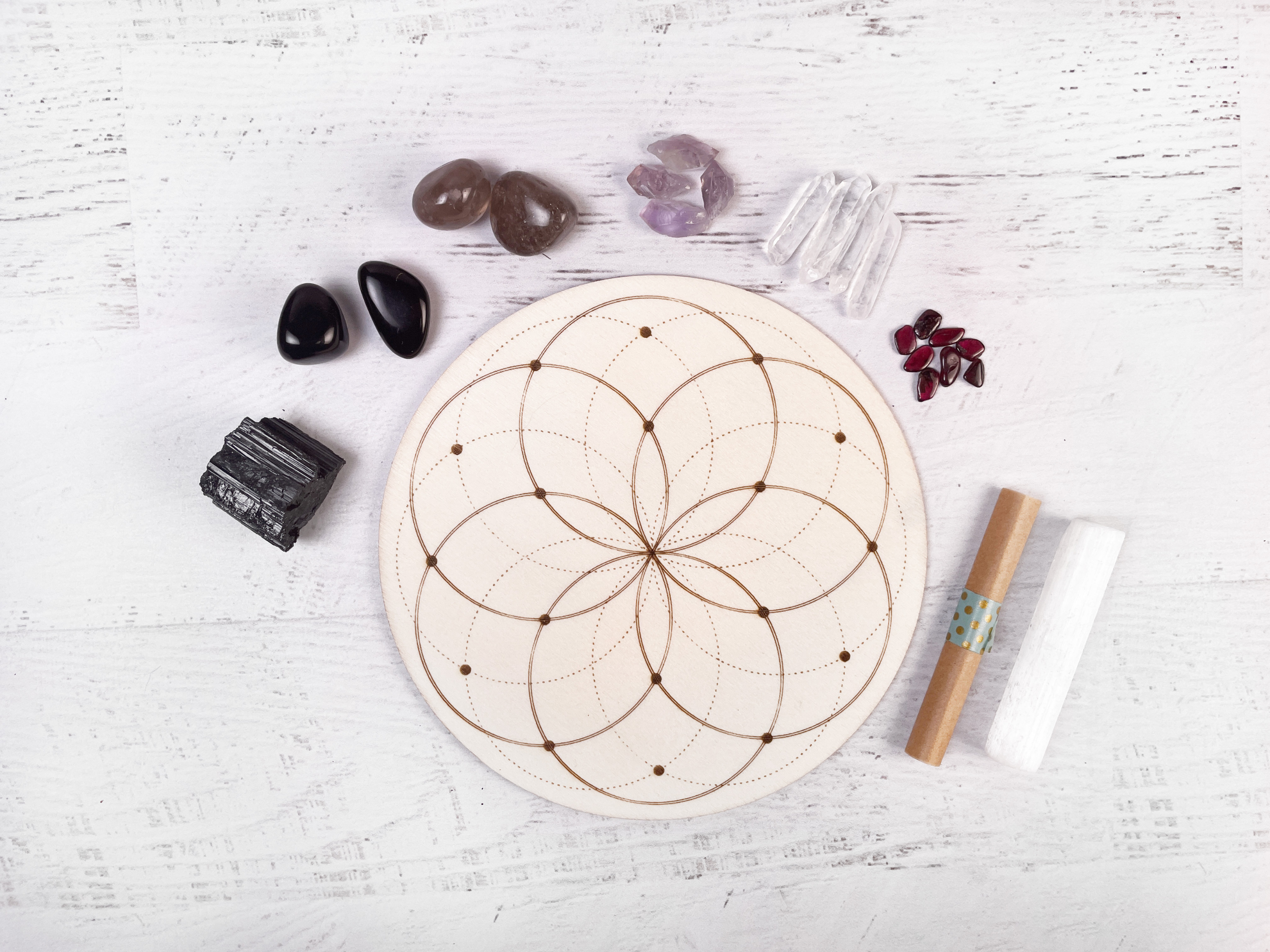 Abundancia y Prosperidad dinero Crystal Grid