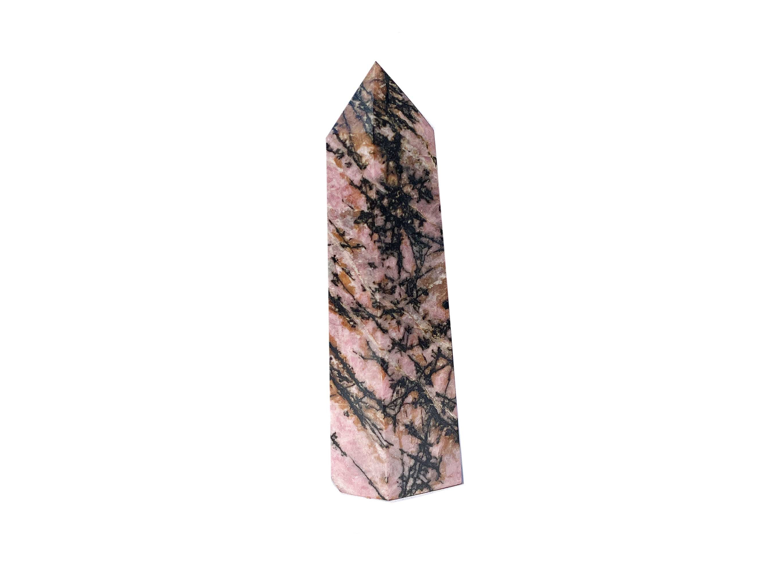 Buy Online Latest and Unique Rhodonite Crystal Tower Point | Shop Best Spiritual Items - The Mystical Ritual