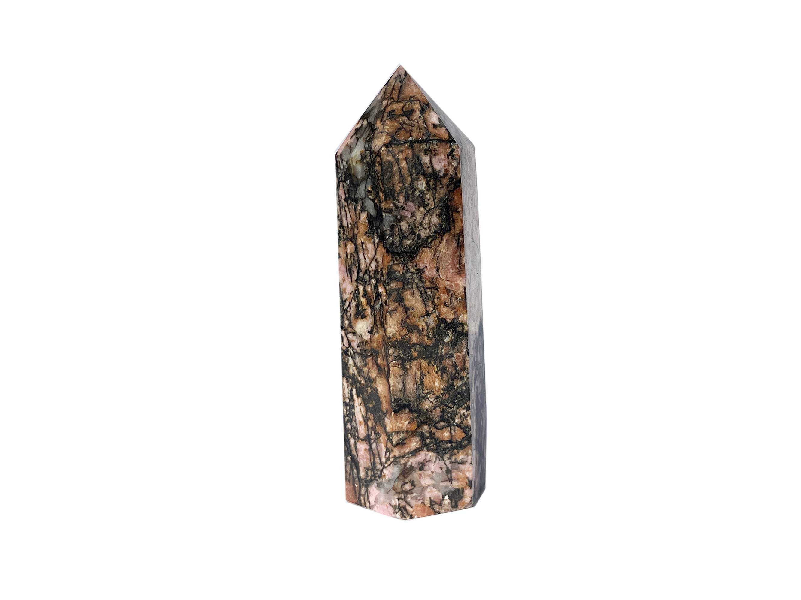 Buy Online Latest and Unique Rhodonite Crystal Tower Point | Shop Best Spiritual Items - The Mystical Ritual