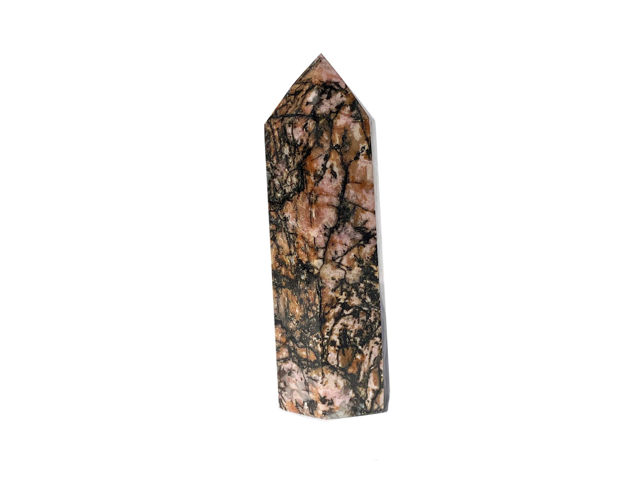 Buy Online Latest and Unique Rhodonite Crystal Tower Point | Shop Best Spiritual Items - The Mystical Ritual