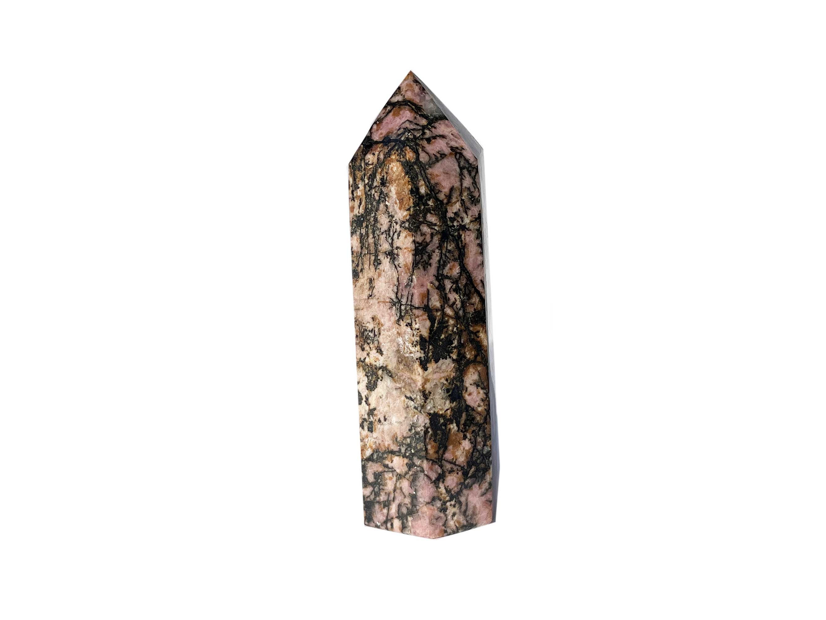 Buy Online Latest and Unique Rhodonite Crystal Tower Point | Shop Best Spiritual Items - The Mystical Ritual