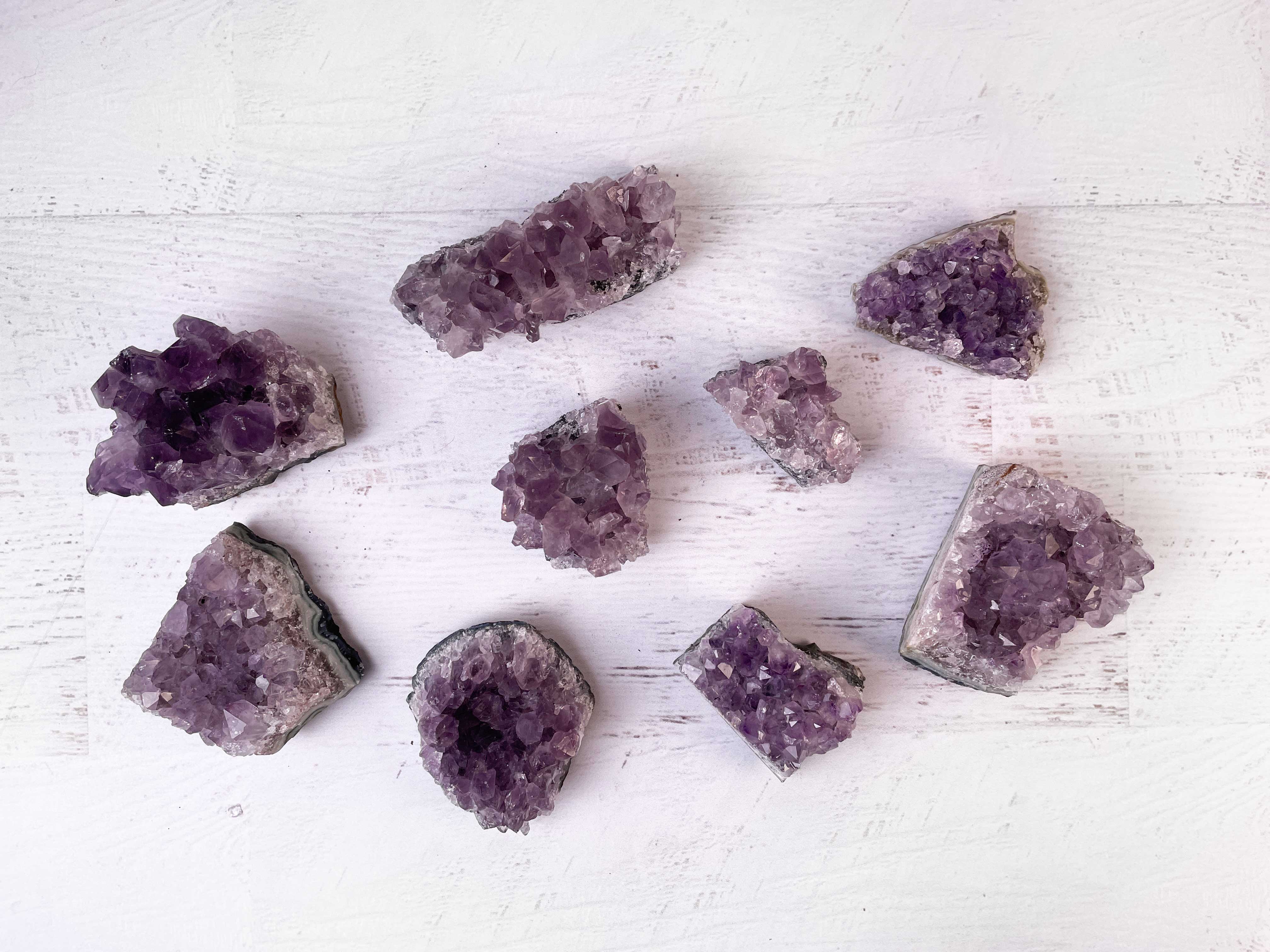 Buy Online Latest and Unique Amethyst Cluster - Protection, Purification, Divine Connection, Release Addictions | Shop Best Spiritual Items - The Mystical Ritual