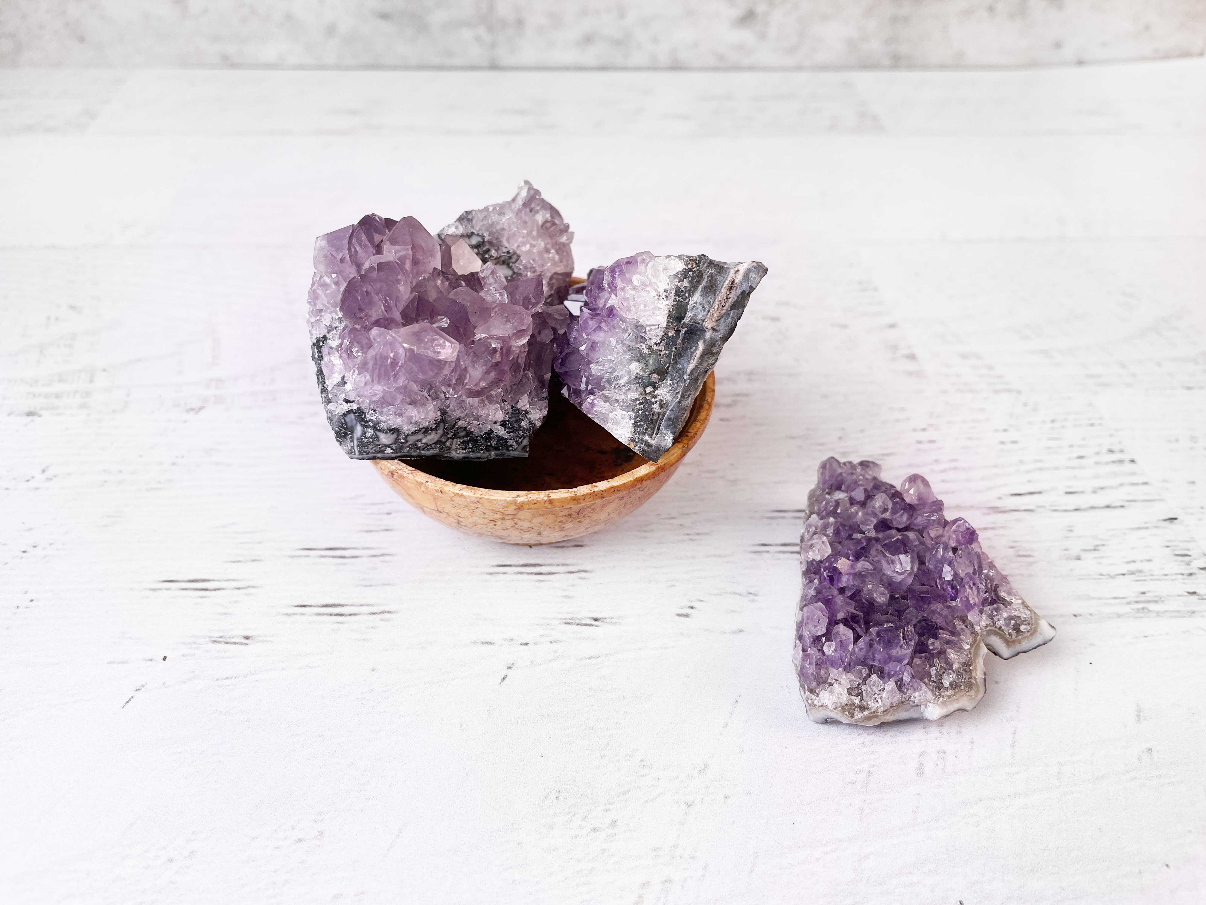 Buy Online Latest and Unique Amethyst Cluster - Protection, Purification, Divine Connection, Release Addictions | Shop Best Spiritual Items - The Mystical Ritual