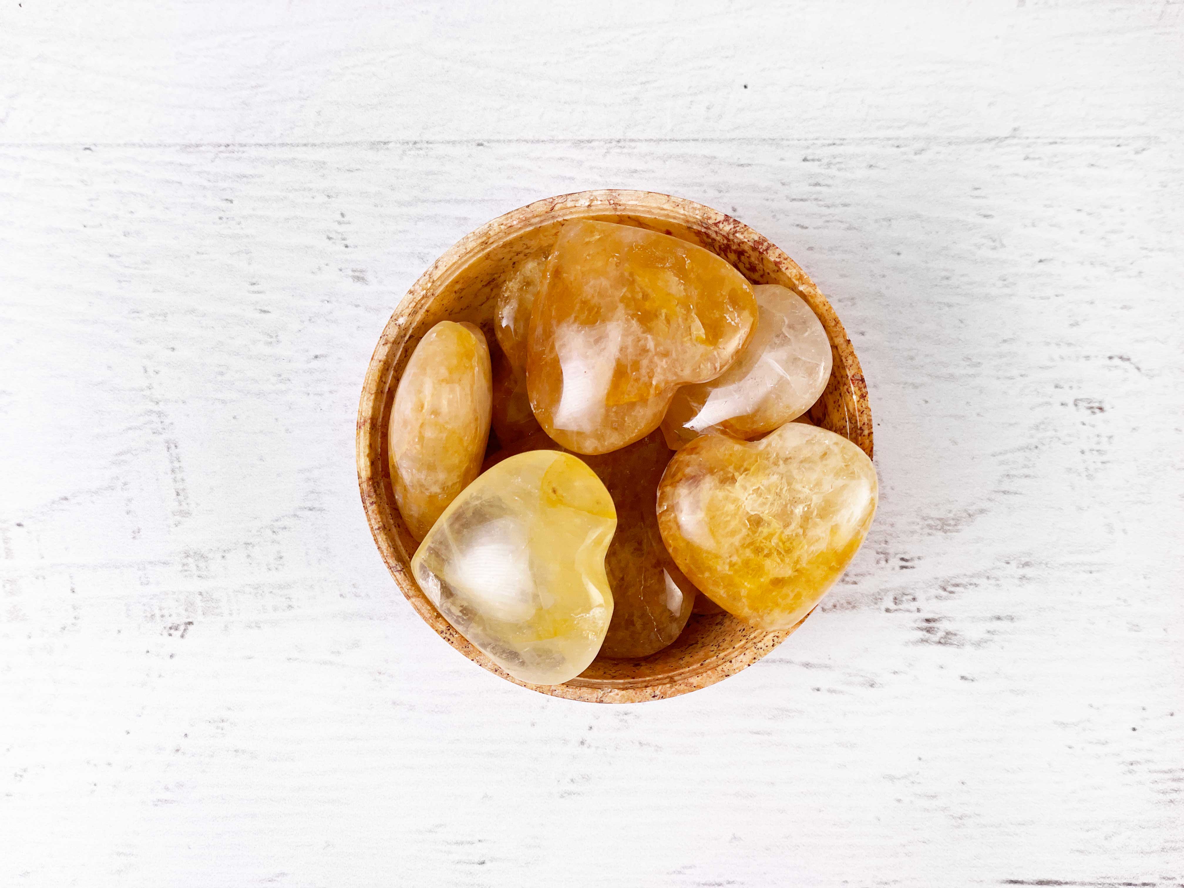 Buy Online Latest and Unique Tumbled Golden Healer Quartz Heart - Divine Messenger, Healing, Enlightenment, Divine Unity | Shop Best Spiritual Items - The Mystical Ritual