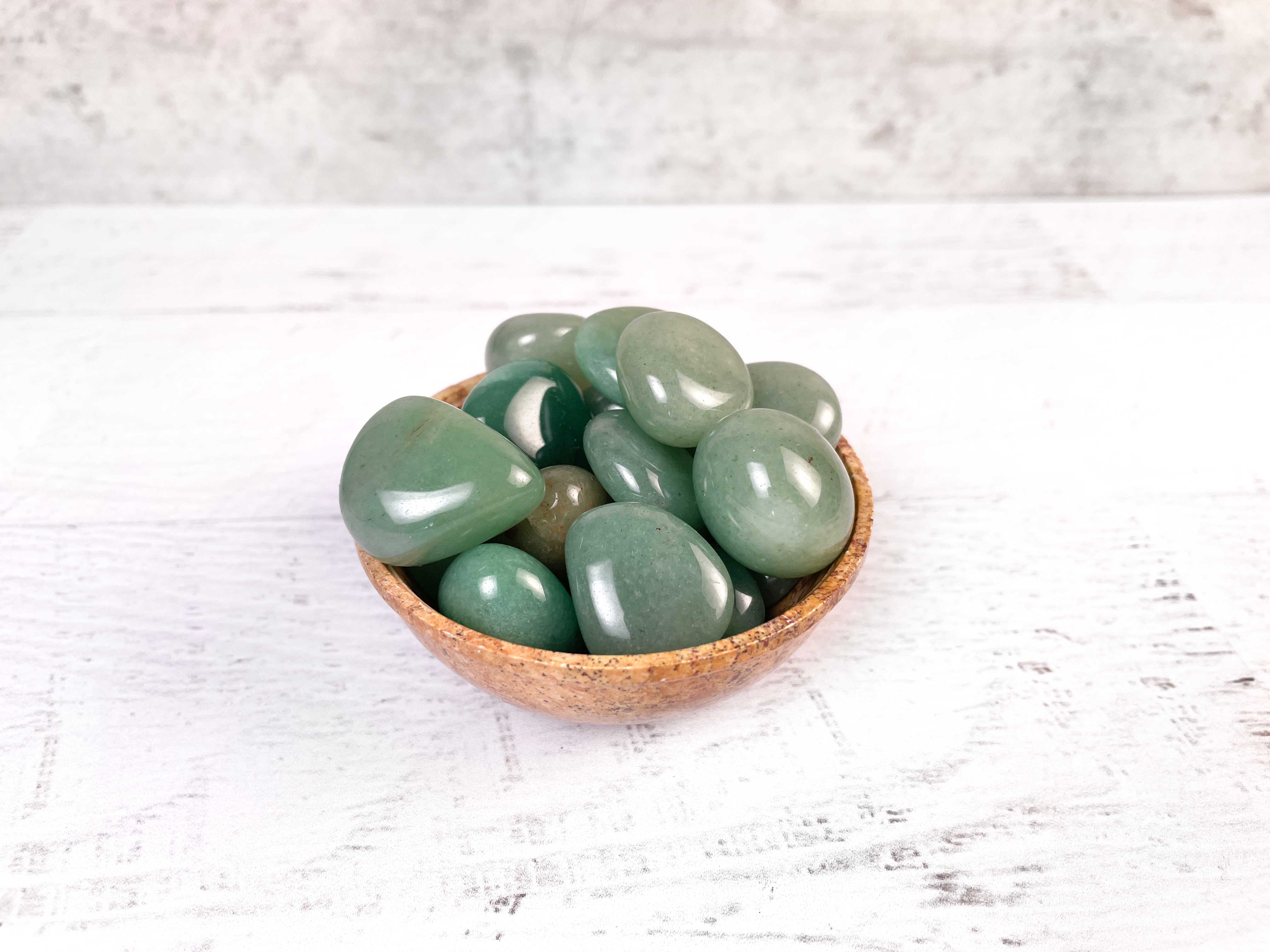 Buy Online Latest and Unique Tumbled Green Aventurine- Abundance, Prosperity, Luck, Wealth | Shop Best Spiritual Items - The Mystical Ritual