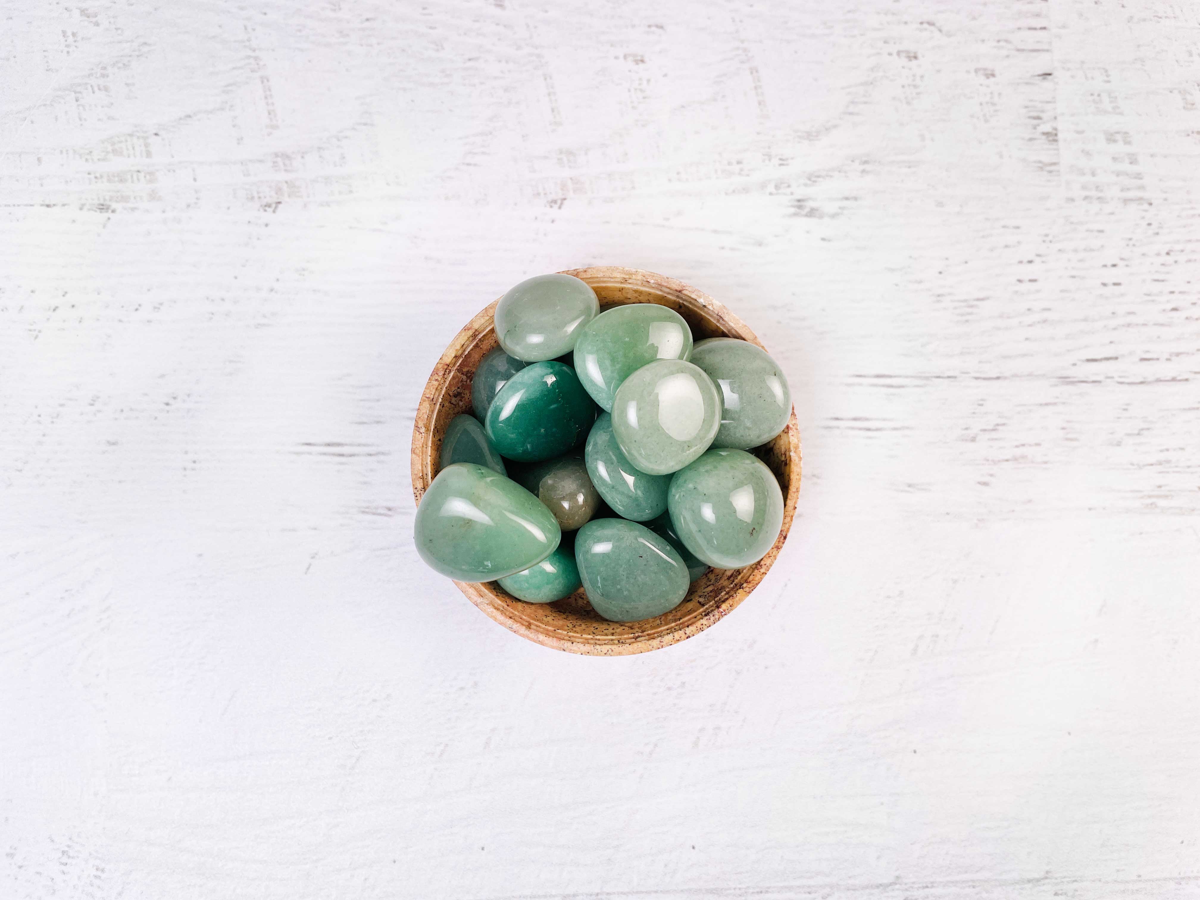 Buy Online Latest and Unique Tumbled Green Aventurine- Abundance, Prosperity, Luck, Wealth | Shop Best Spiritual Items - The Mystical Ritual