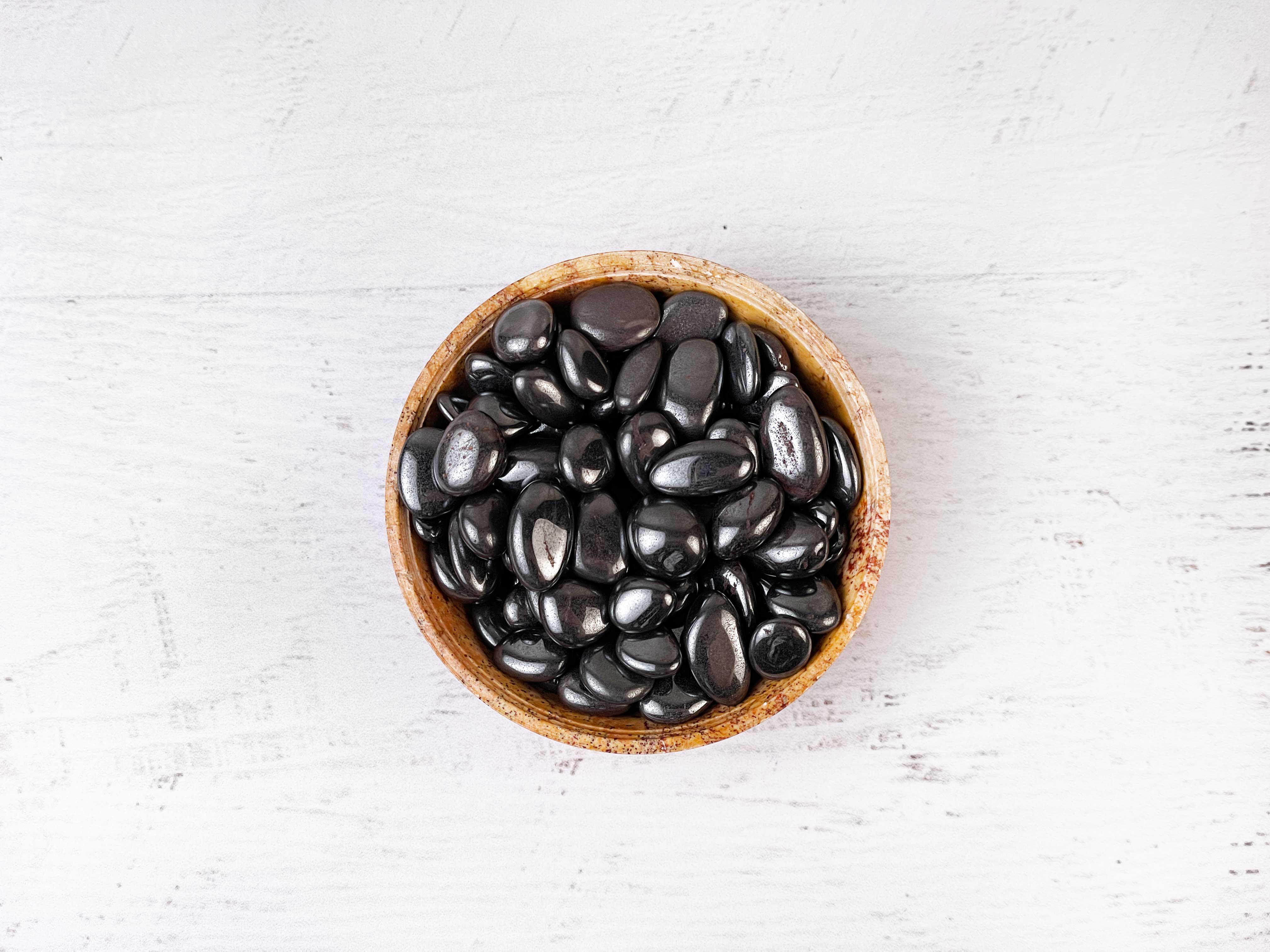 Buy Online Latest and Unique Tumbled Hematite - Grounding, Manifestation, Courage, Yin Yang Balance | Shop Best Spiritual Items - The Mystical Ritual