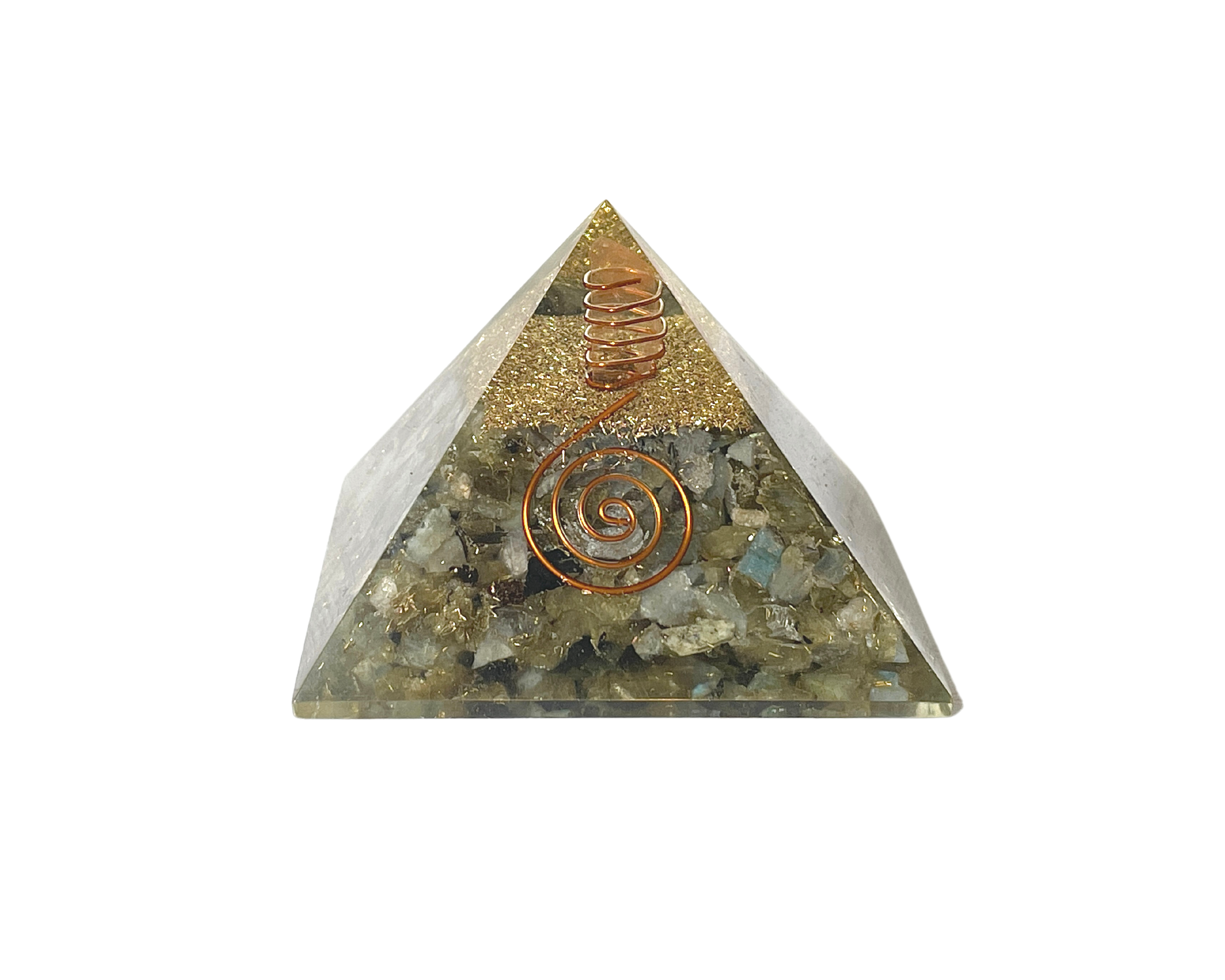 Buy Online Latest and Unique Orgonite Labradorite Pyramid | Shop Best Spiritual Items - The Mystical Ritual