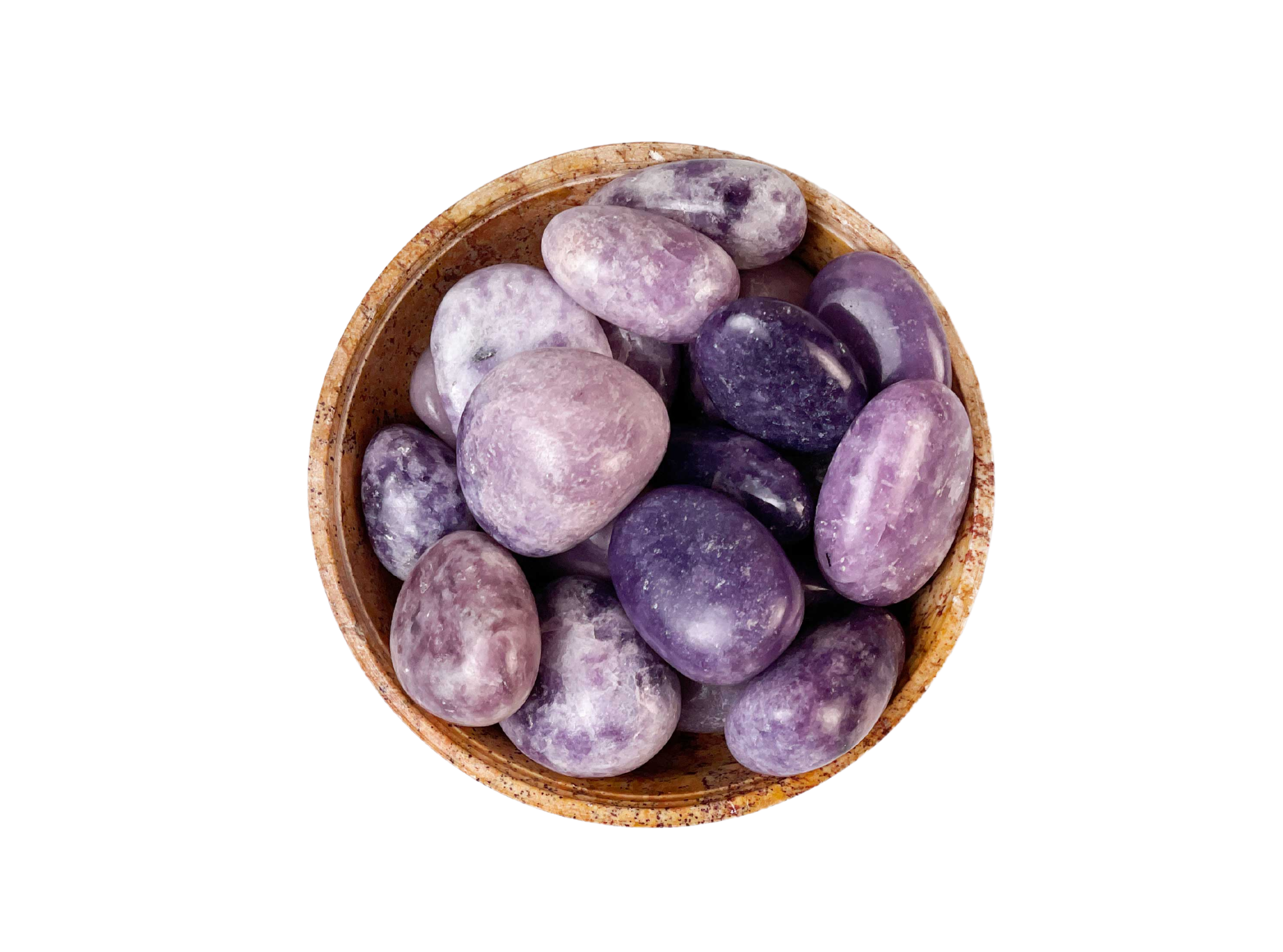Buy Online Latest and Unique Tumbled Lepidolite - Emotional healing, Balance, Purification, Relaxation, Stress Relief | Shop Best Spiritual Items - The Mystical Ritual