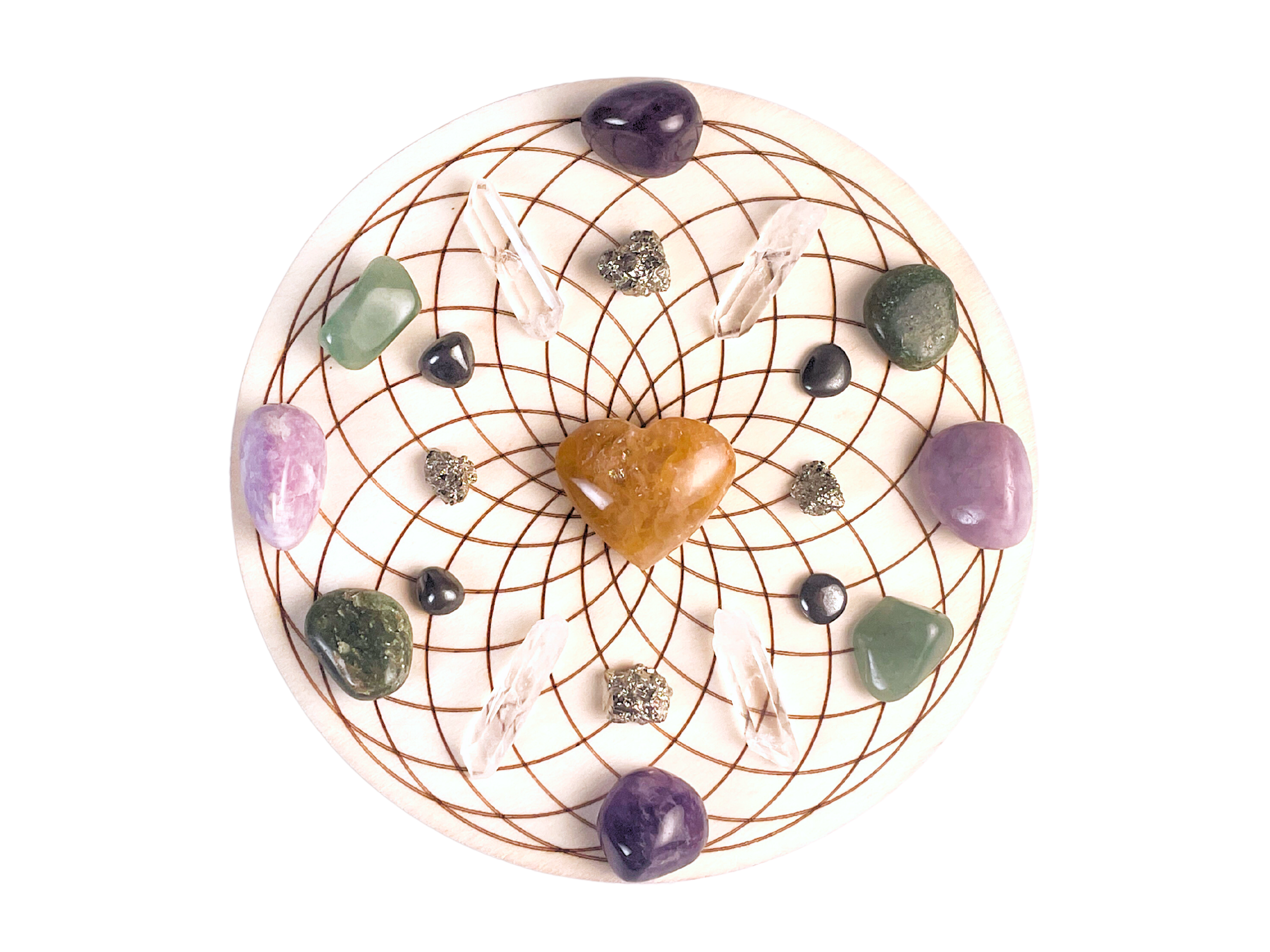 Abundancia y Prosperidad dinero Crystal Grid