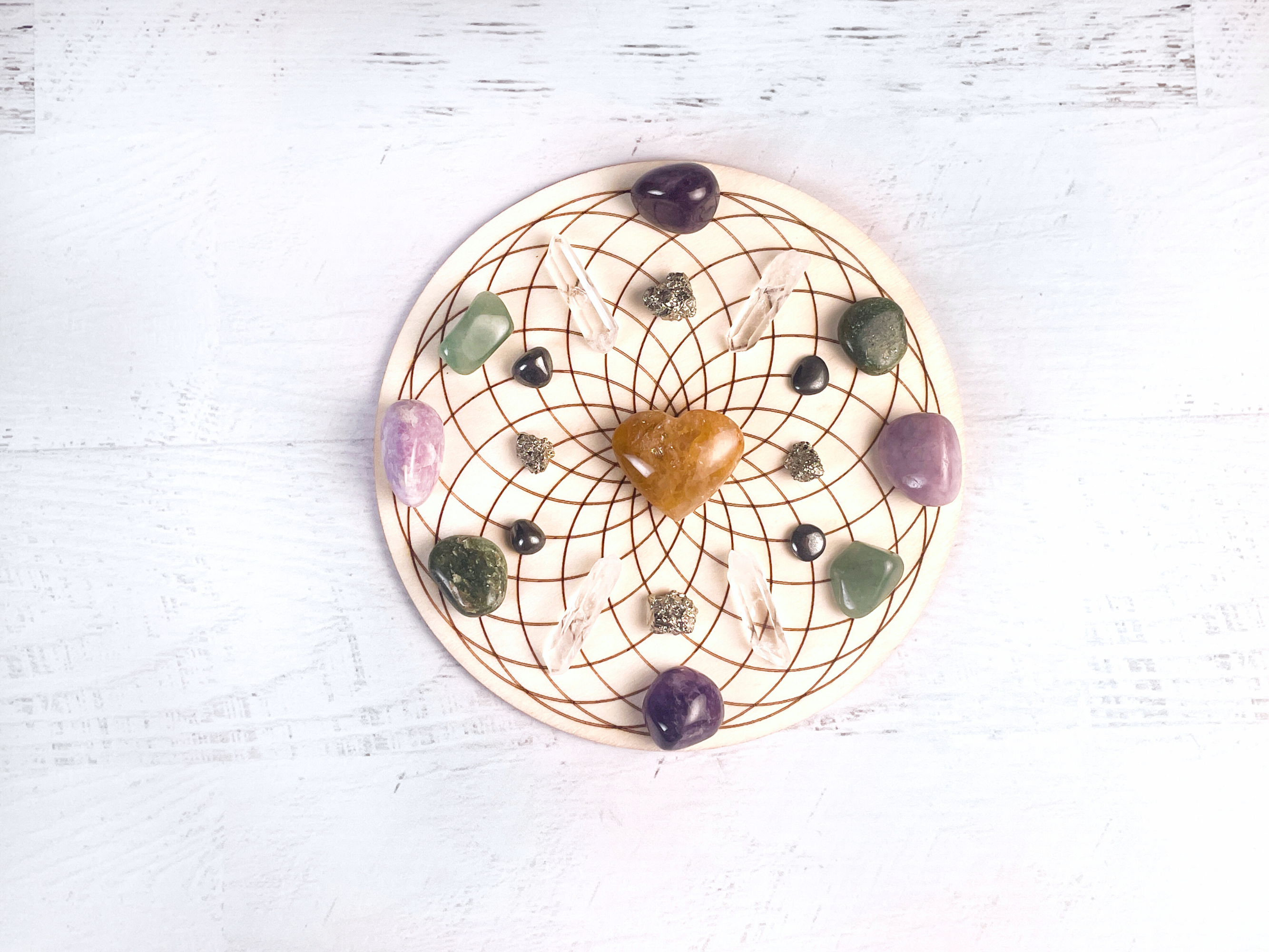 Abundancia y Prosperidad dinero Crystal Grid