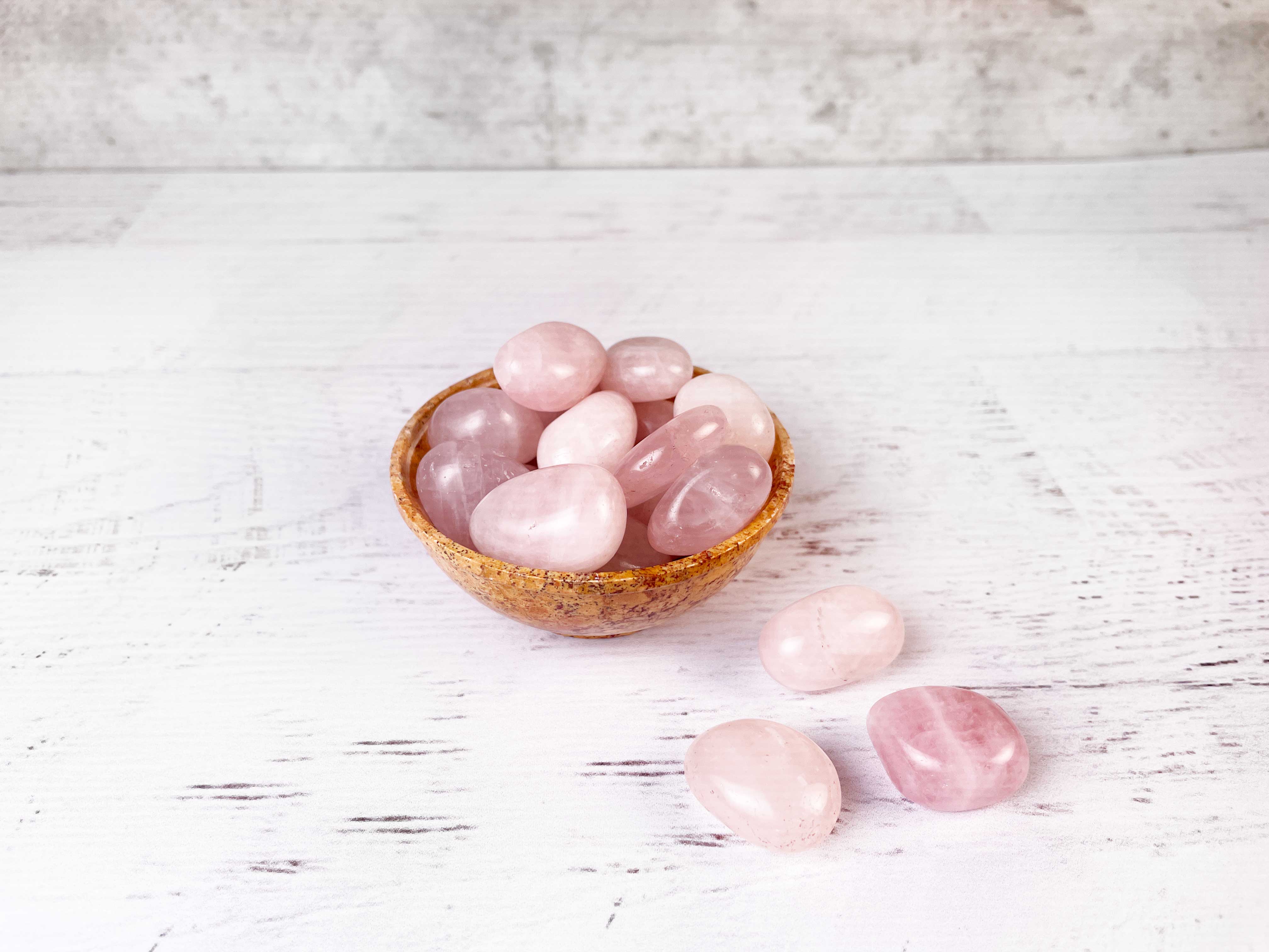 Buy Online Latest and Unique Tumbled Rose Quartz - Love, Romance, Self-Love, Compassion | Shop Best Spiritual Items - The Mystical Ritual