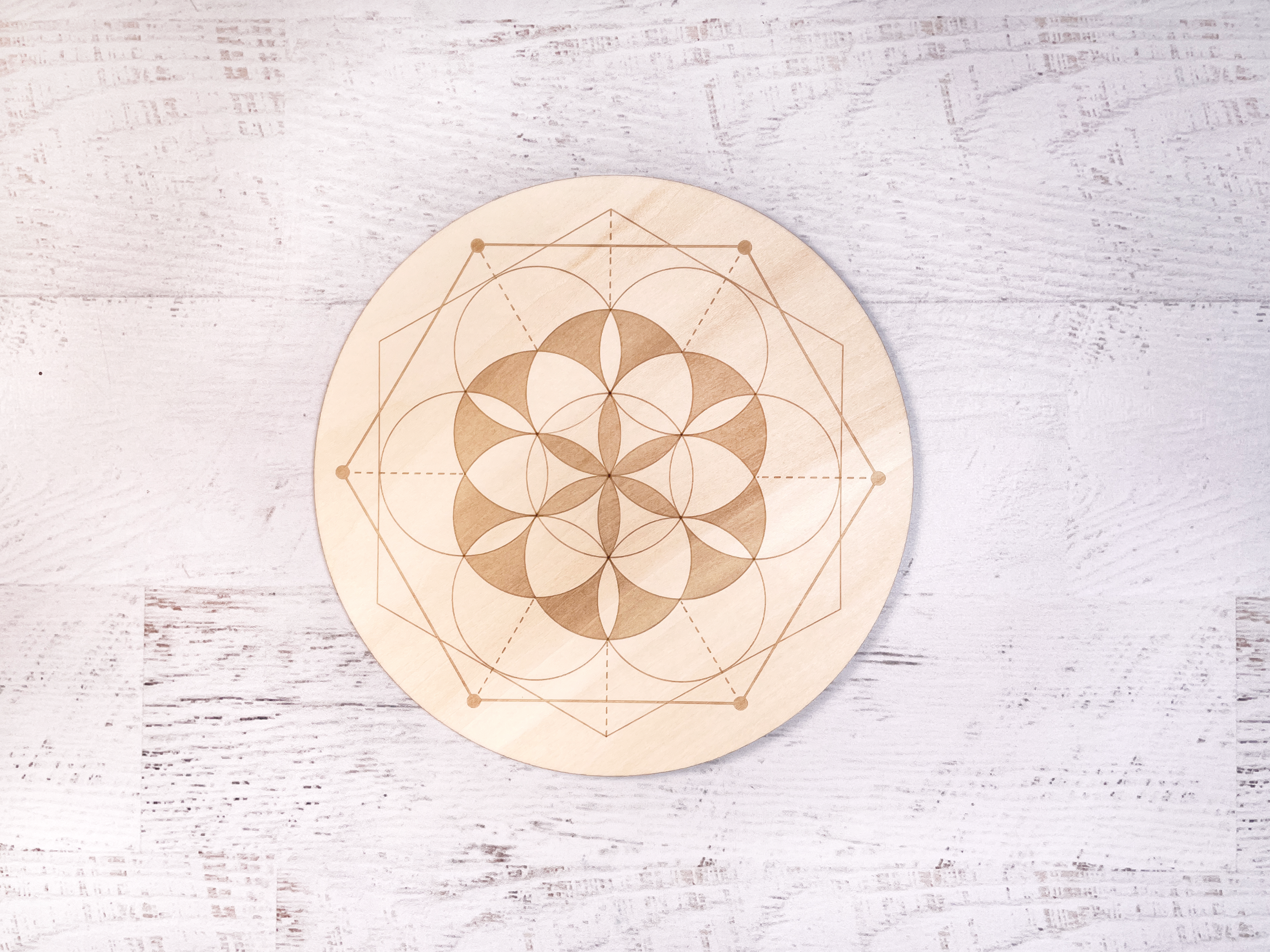 Abundance Crystal Grid Wood Grid Sacred Geometry The Mystical Ritual