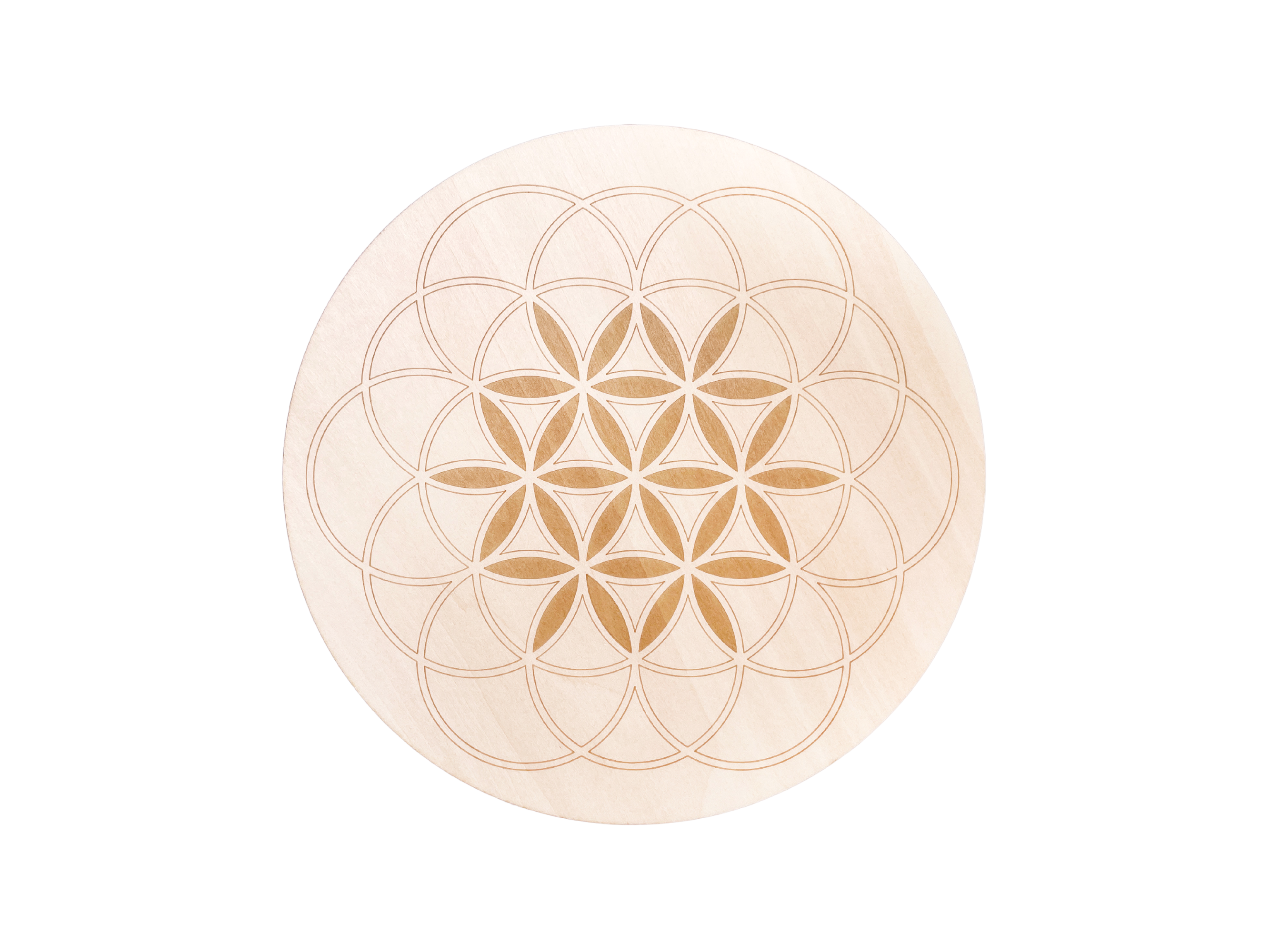 Flower of life crystal grid the mystical ritual wood grid