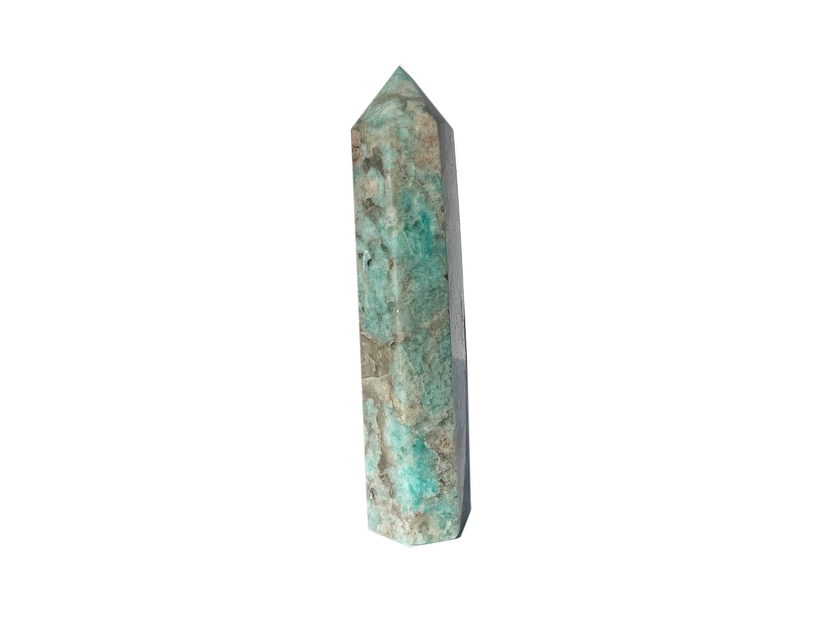 Buy Online Latest and Unique SOLD - Amazonite Crystal Tower Point | Shop Best Spiritual Items - The Mystical Ritual