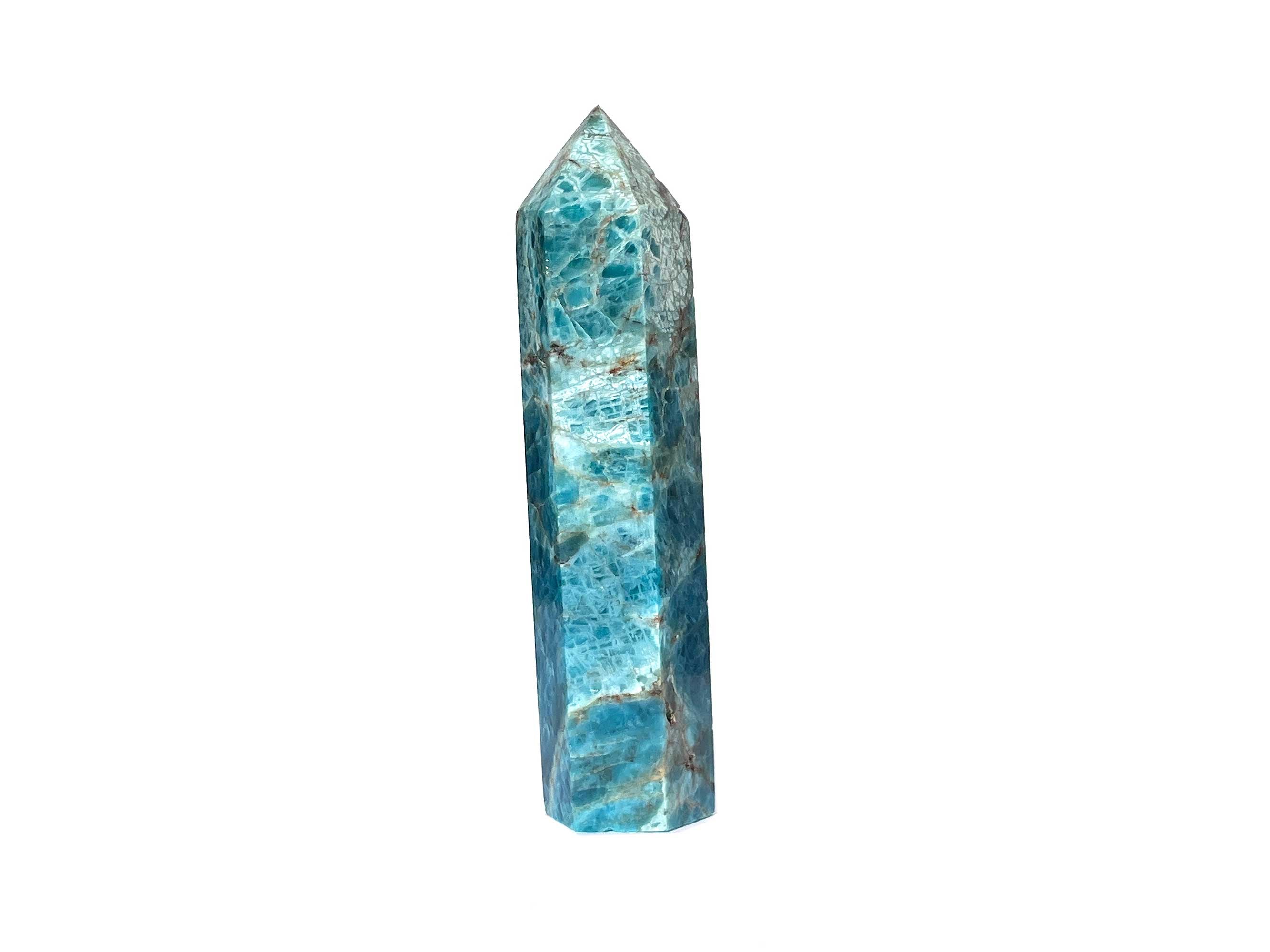 Buy Online Latest and Unique Blue Apatite Crystal Tower Point | Shop Best Spiritual Items - The Mystical Ritual