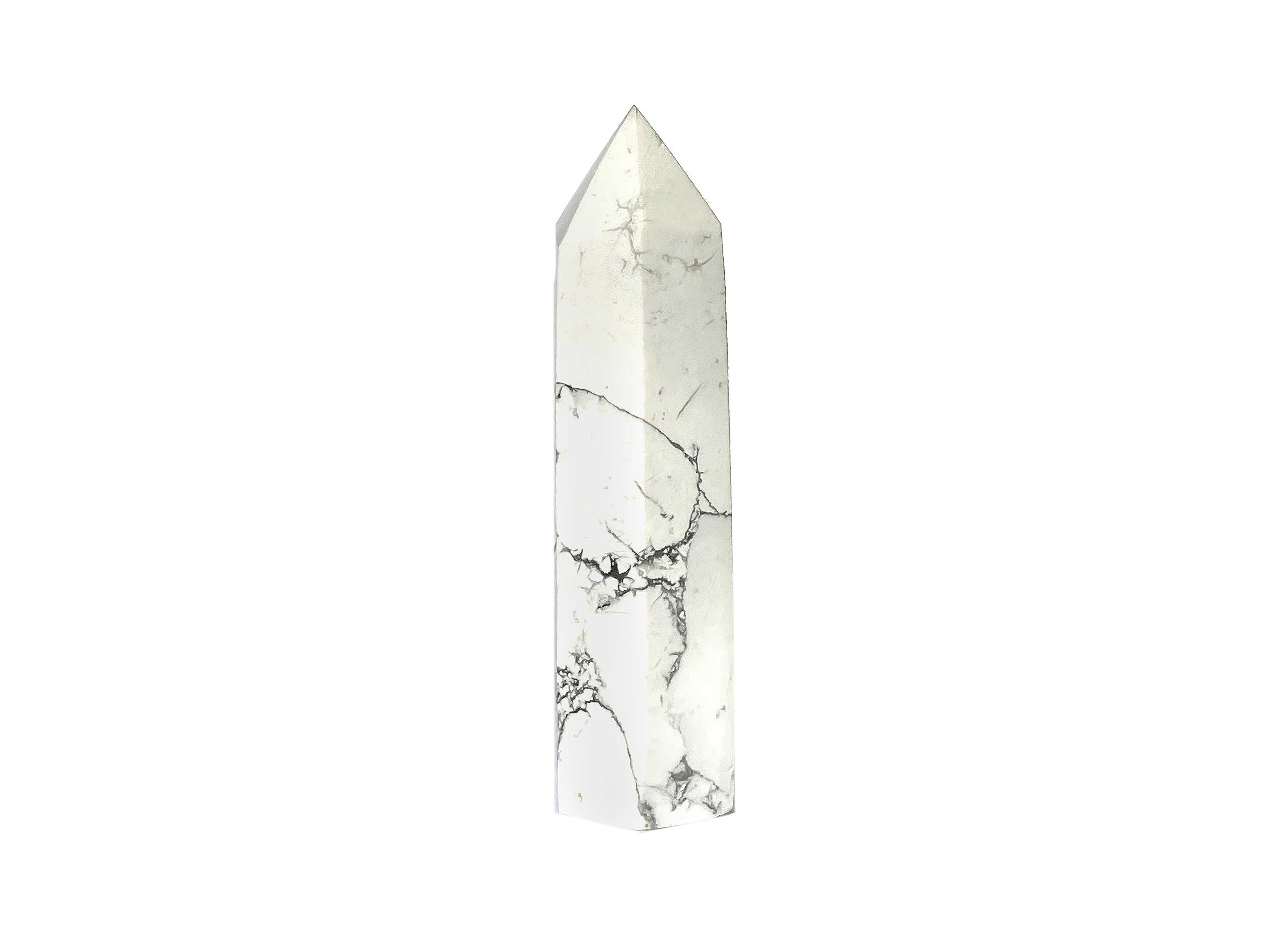 Buy Online Latest and Unique Howlite Crystal Tower Point | Shop Best Spiritual Items - The Mystical Ritual
